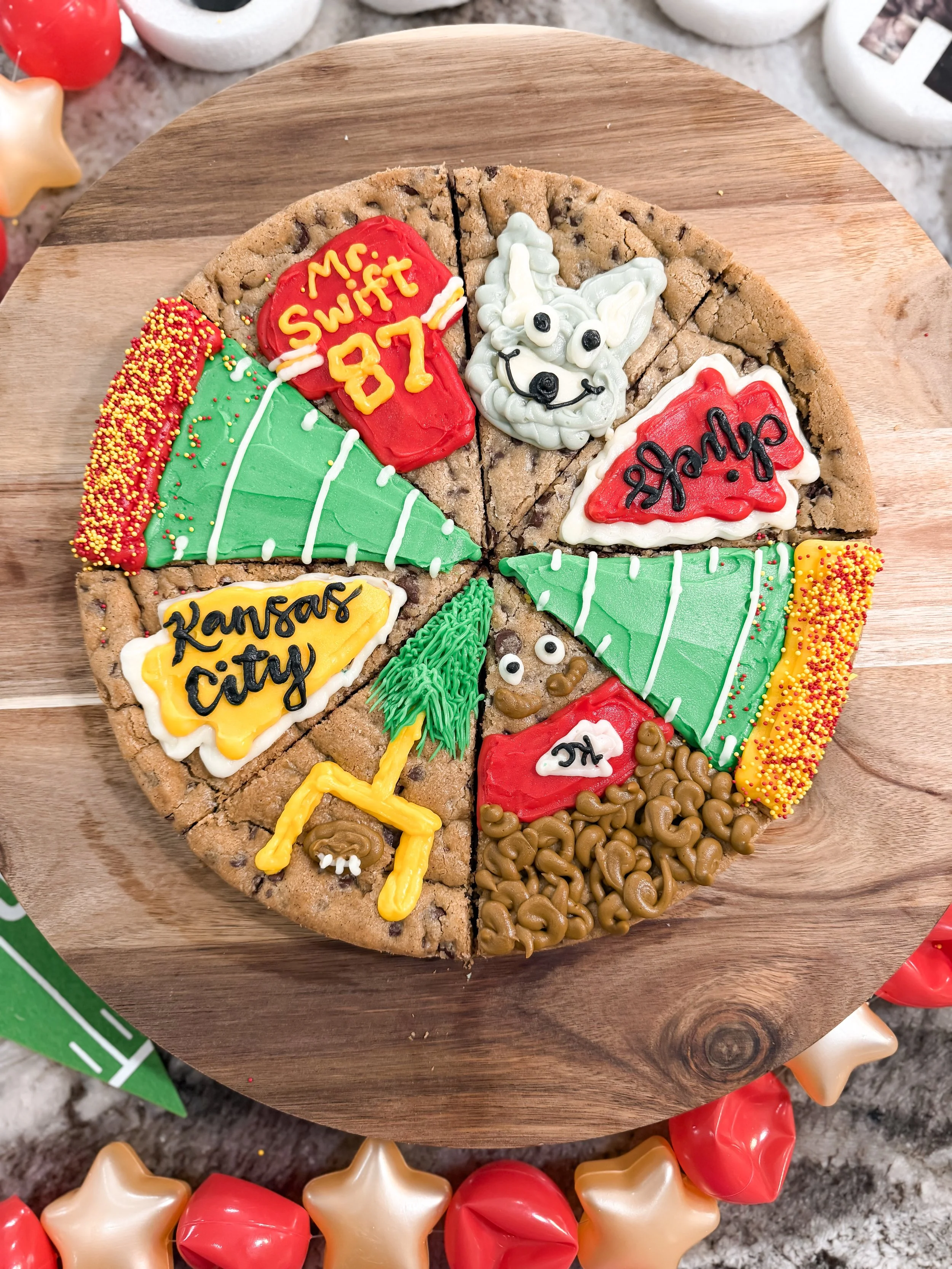 Chiefs Cookie Cake Slices