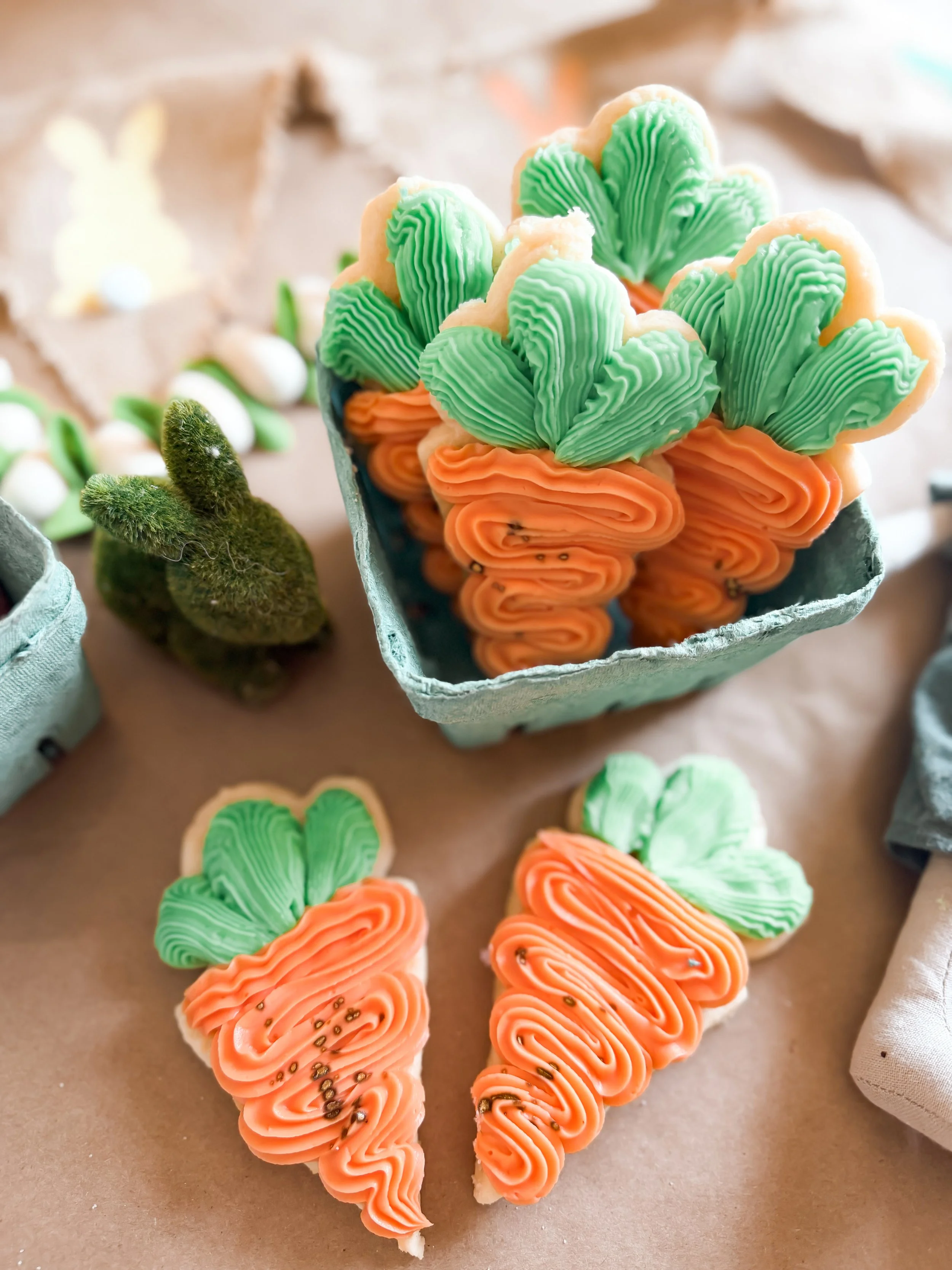 Carrot Sugar Cookies (1/2 dozen)
