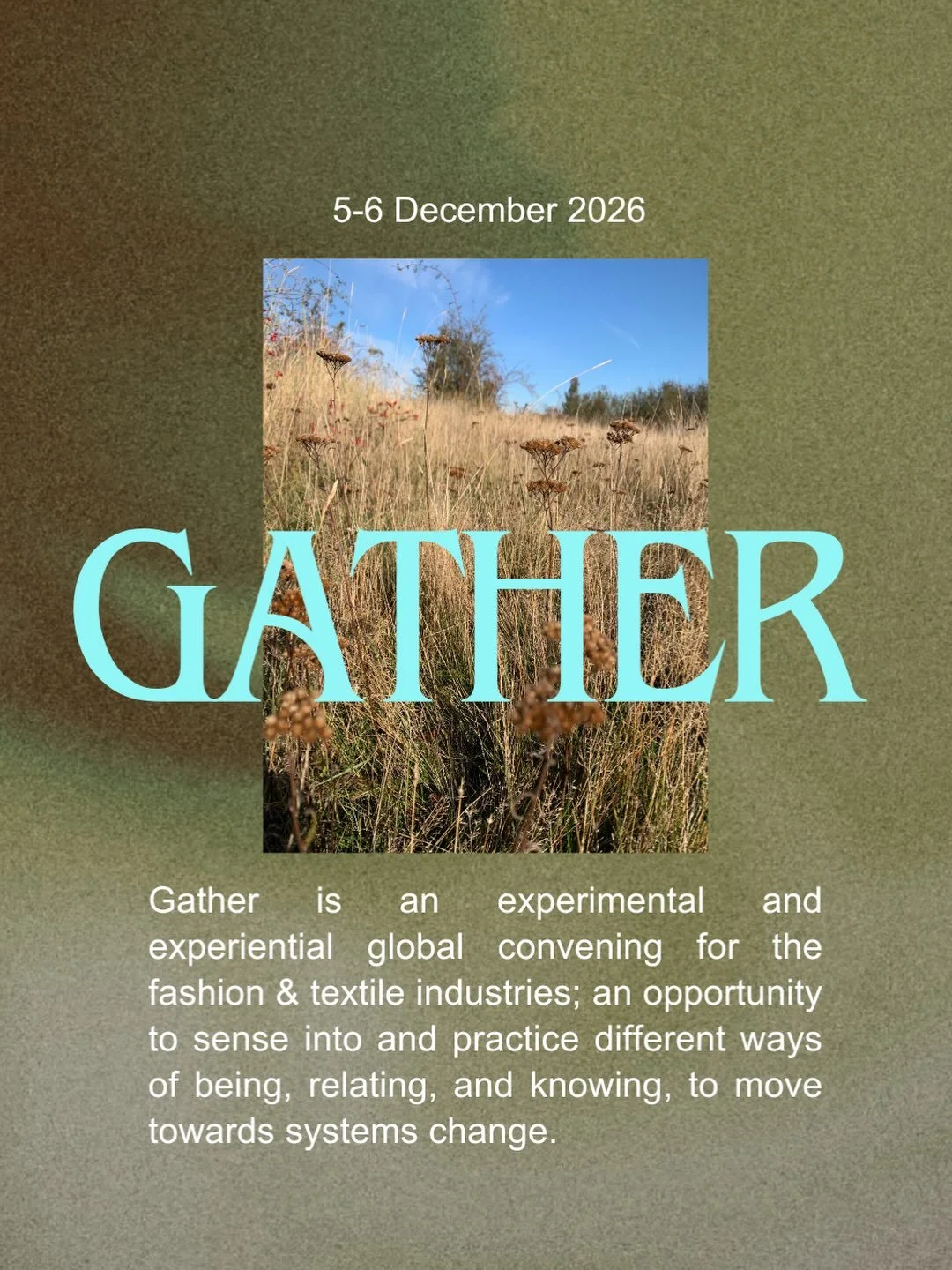 It&rsquo;s with such pleasure that @amyfostertaylor and I invite you to join our weekend virtual gathering in early December.

A global community will convene to share, explore and connect over new possibilities surrounding systems change for fashion