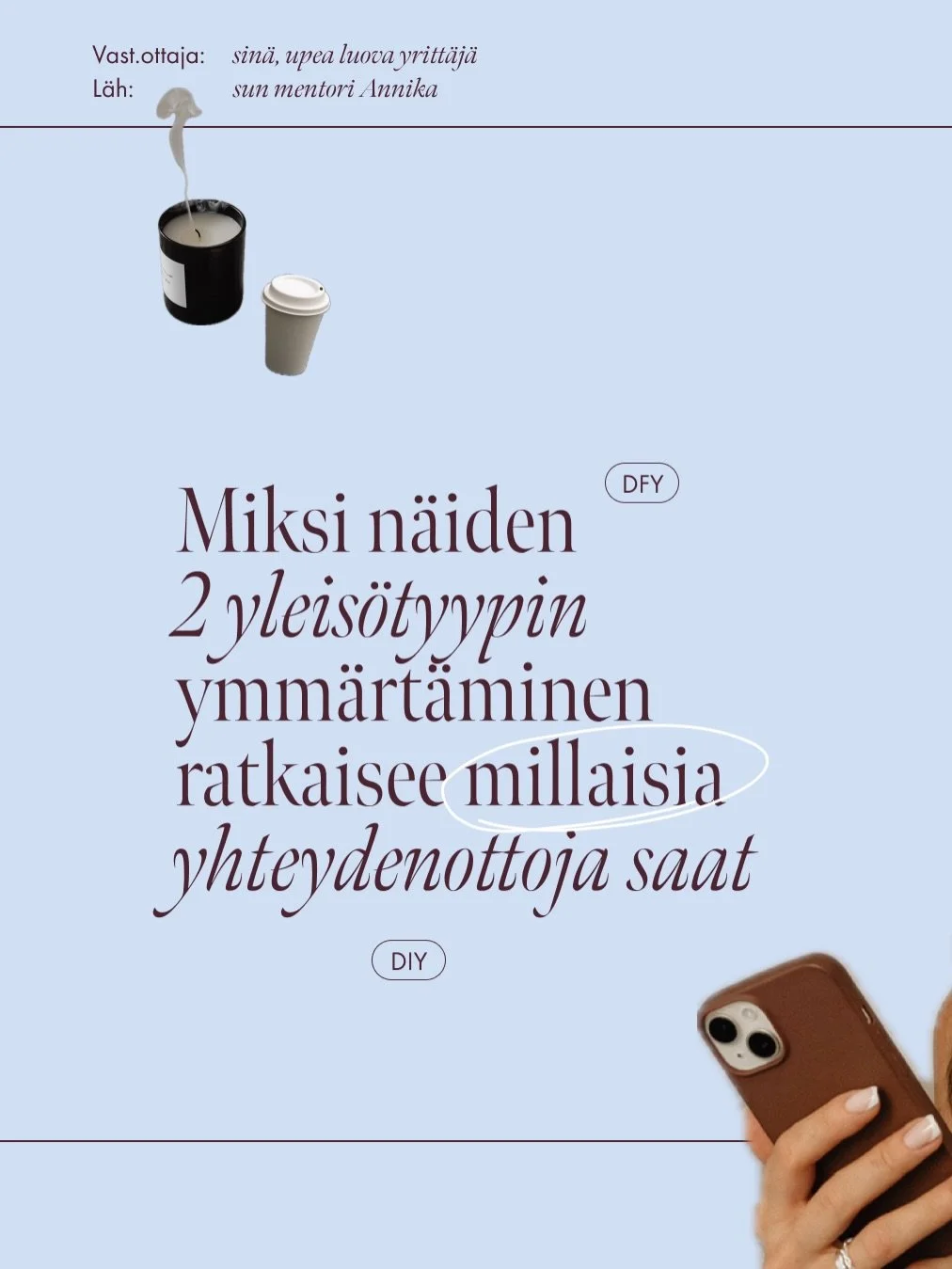 T&auml;m&auml; saattaa olla syy siihen miksi saat paljon tykk&auml;yksi&auml;, mutta ep&auml;tasaisesti palkitseviin asiakkuuksiin johtavia yhteydenottoja. 👀

[biisi on ekaluokkalaisen Annikan soundtrackilt&auml;] 

- - - Kiinnostaisko n&auml;hd&aum