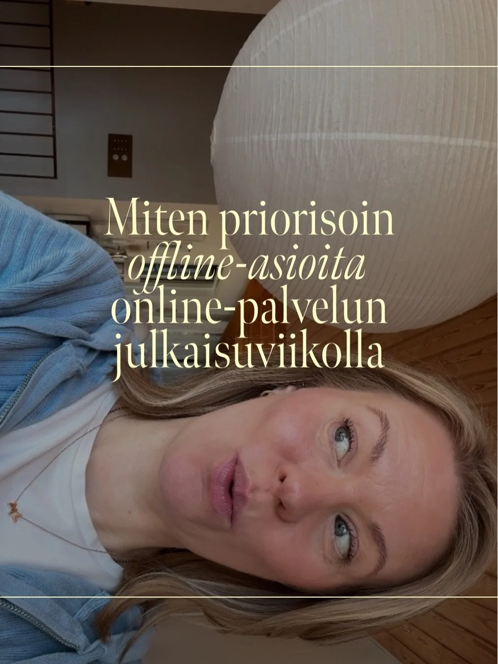 Kun tapahtuu paljon online, silloin kaikki mit&auml; tapahtuu offline muuttuu tavallistakin t&auml;rke&auml;mm&auml;ksi. 💘&nbsp;Take care of YOU first.