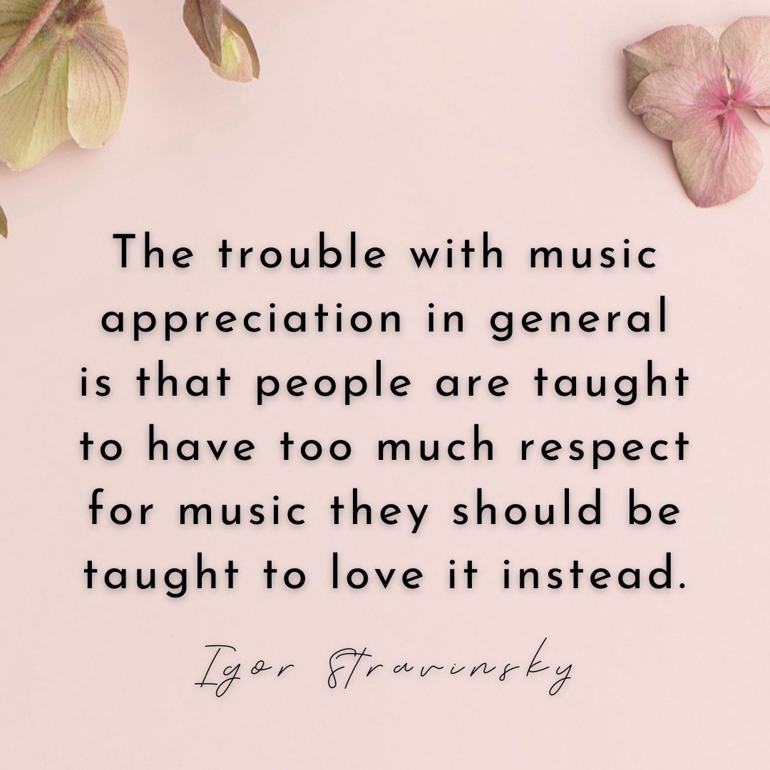 The trouble with music appreciation in general is that people are taught to have too much respect for music they should be taught to love it instead.
- Igor Stravinsky

#followyourmusic #musicianlife #wienerphilharmoniker #wienerphilharmonikerorchest