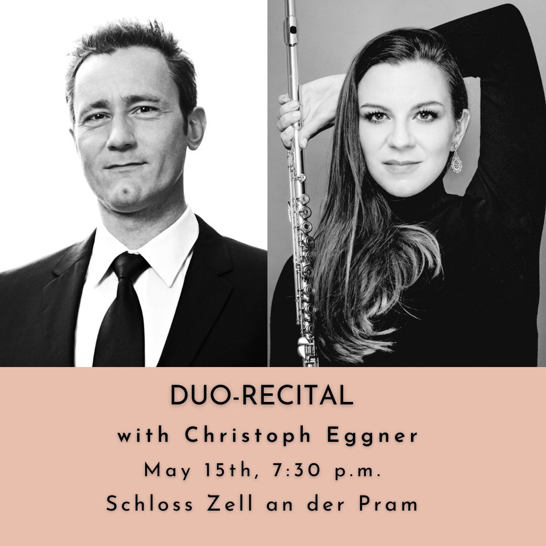 What a joy to perform with my dear and brilliant colleague Christoph Eggner! Together we will present a programm that combines music by Austrian and French composers. A special highlight is the piece &bdquo;Triptych for flute and piano&ldquo; by the 