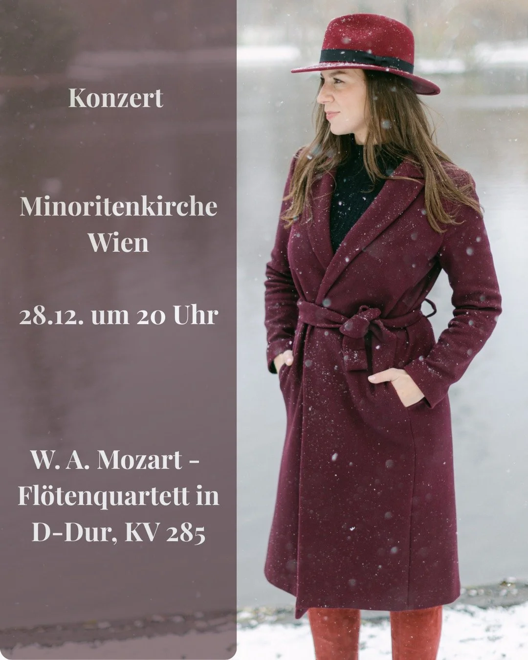 Join us tomorrow for a wonderful chamber music program, including Mozart's flute quartet in D major as well as Beethoven Septet in E-flat major. ✨