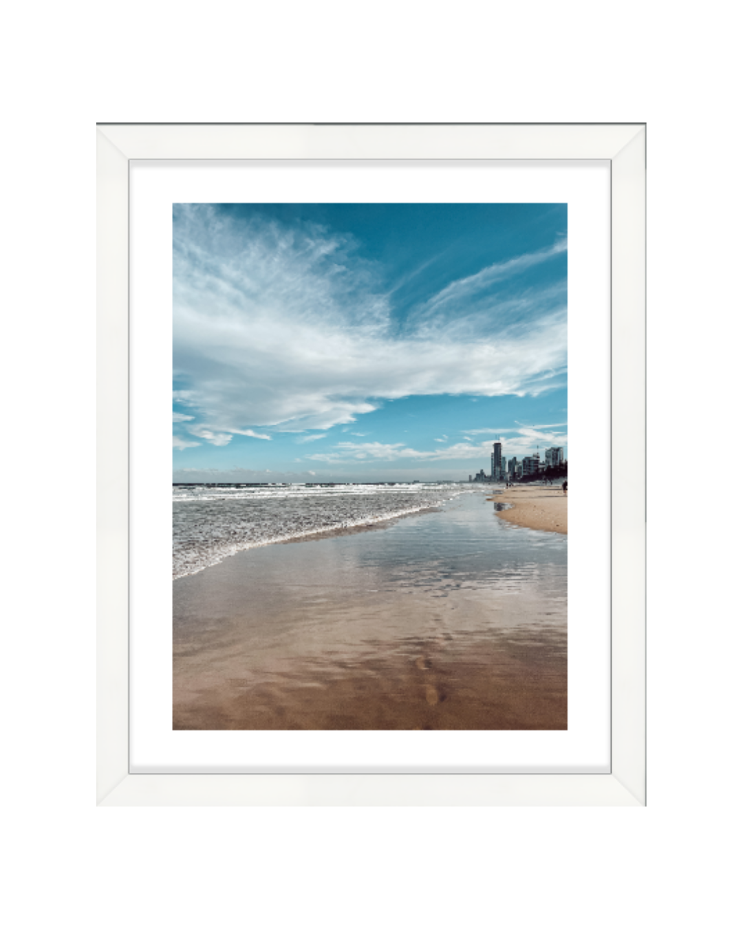 City meets the sea Framed 11x14 White Insta.png