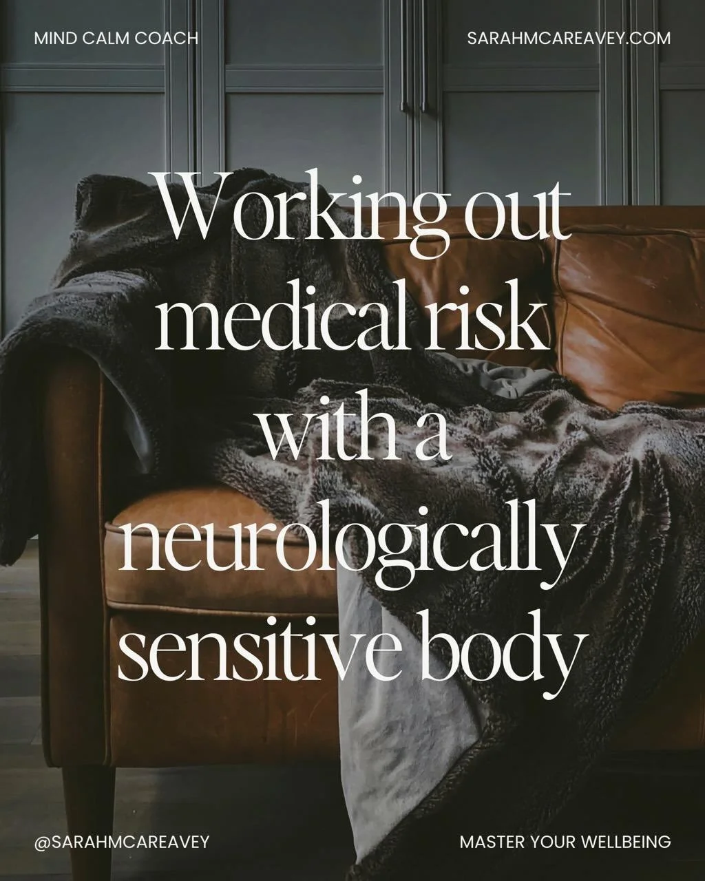 Pre op assessments look closely at the heart, lungs, and bloods.
But there&rsquo;s very little space given to the nervous system and the brain, and how it will cope with anaesthesia.

For bodies and brains like mine, that isn&rsquo;t a side note.

Hy