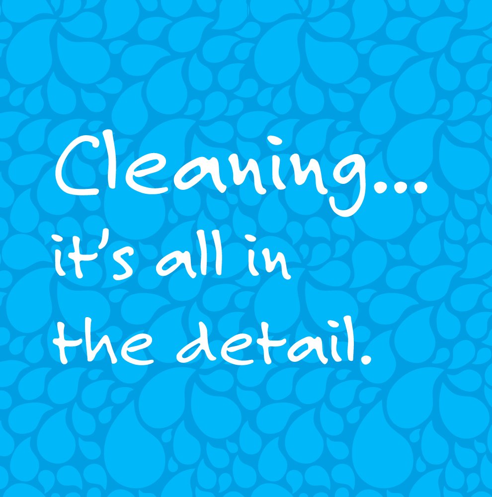 Schorman Cleaning tag line and brand pattern
