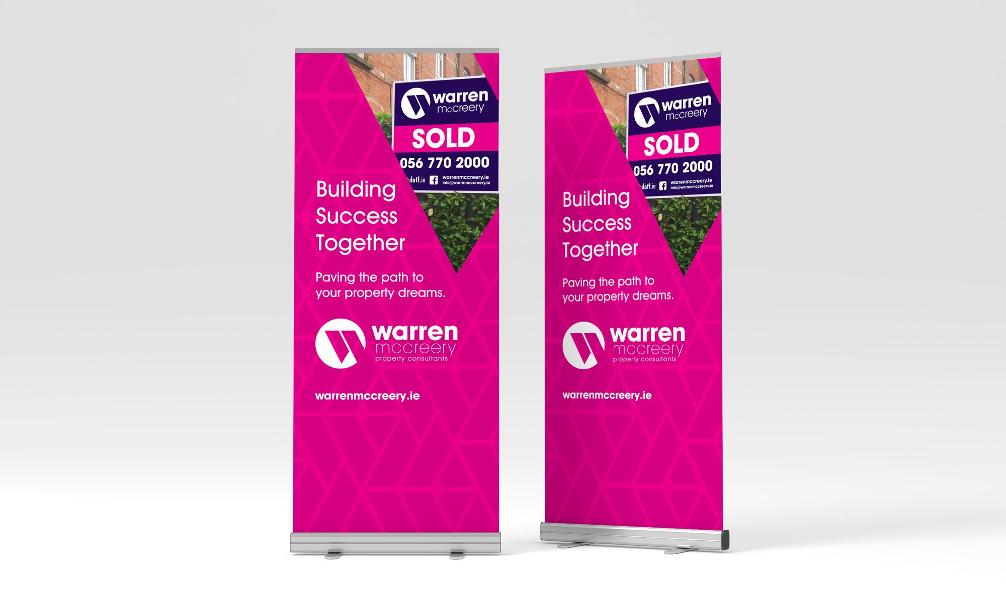 Warren McCreery Estate Agents Roll-Up Banners Design