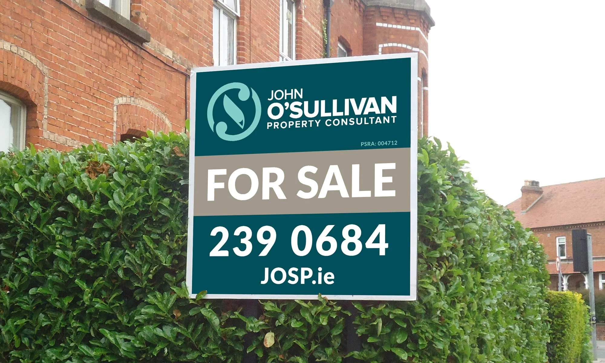 John O'Sullivan Property Consultant For Sale sign outside house