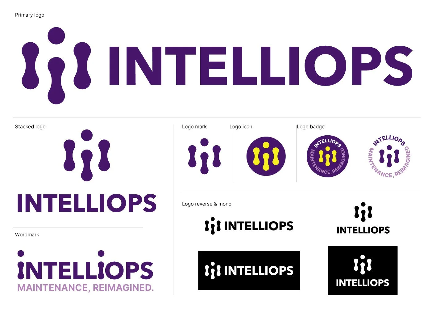 Logo design for Intelliops - AI-powered HVAC maintenance platform - created by Barry O'Connor, Dublin