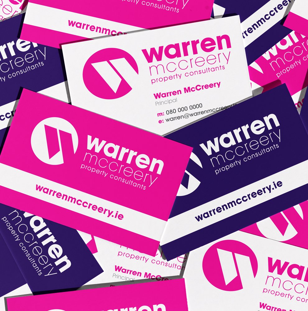 Warren McCreery Estate Agents Business Card Design