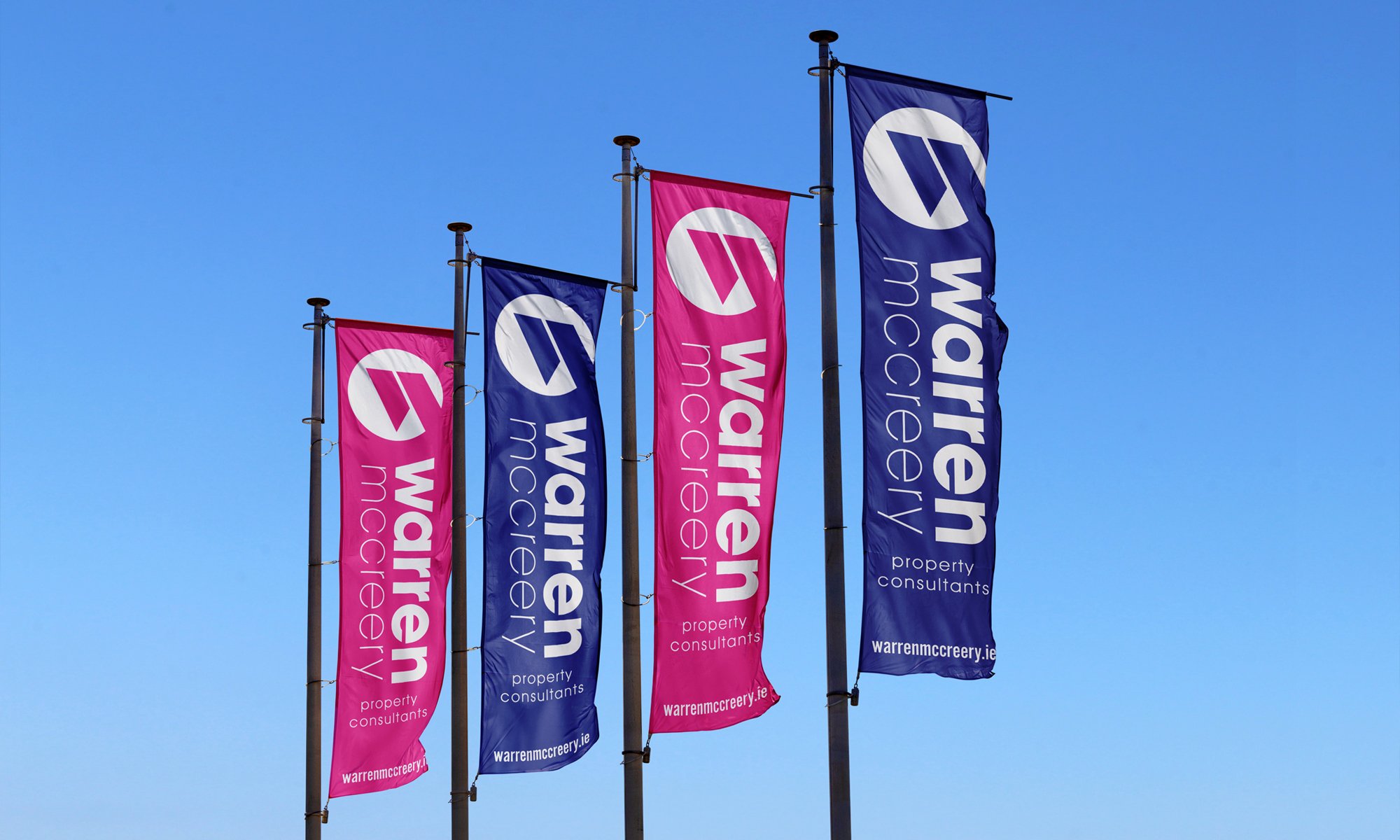 Warren McCreery Estate Agents Flags Design