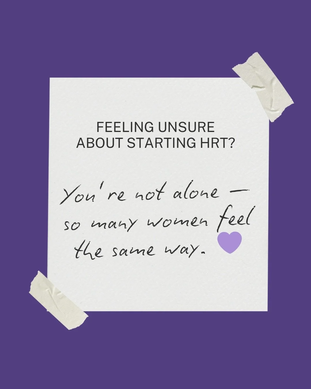 If you&rsquo;ve ever wondered whether hormone replacement therapy (HRT) is right for you &mdash; you&rsquo;re not alone. So many women I meet feel unsure, and that&rsquo;s completely normal. 💜

Your hormones affect everything &mdash; your sleep, moo