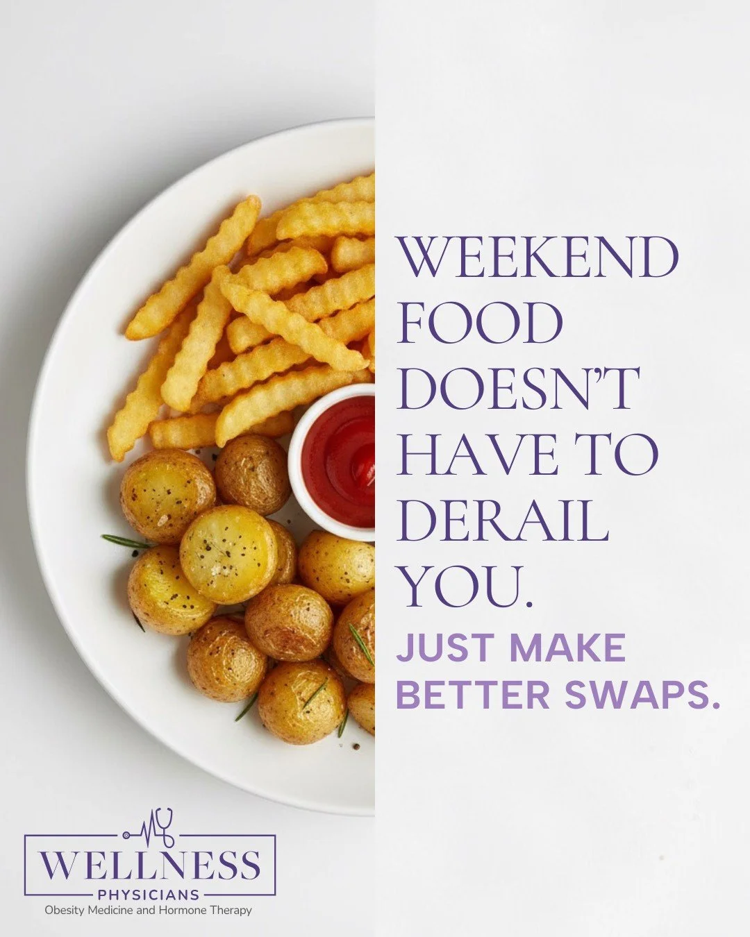 &quot;Weekends don&rsquo;t have to derail your progress.
You don&rsquo;t need perfection &mdash; you just need better swaps that still feel like a treat.

This is the type of strategy I teach my patients so they&rsquo;re not white-knuckling through e