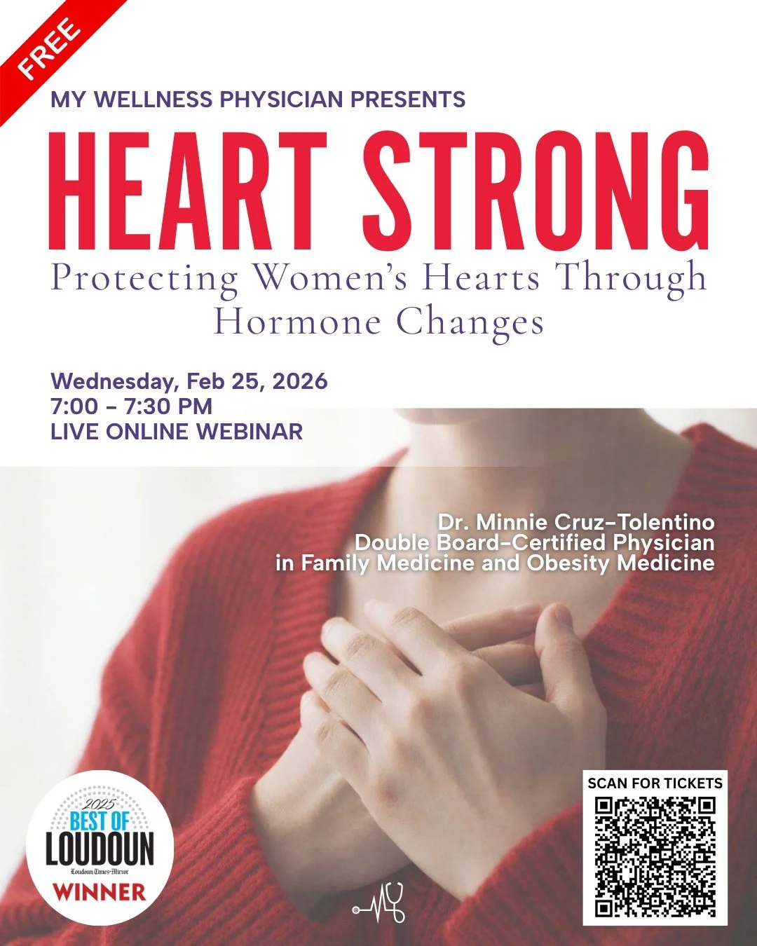 Heart disease is the #1 health risk for women&mdash;and hormone changes play a bigger role than most realize.

Join our FREE live webinar: HEART STRONG and learn how hormonal shifts during perimenopause and menopause can impact your heart&mdash;and w