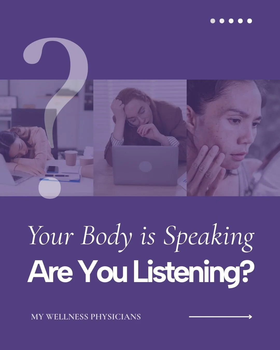 Your body speaks louder than words. 🫀 Which of these 5 signs are YOU experiencing right now?

1️⃣ Constant afternoon energy crashes
2️⃣ Brain fog that won't quit
3️⃣ Digestive issues after meals
4️⃣ Skin breakouts or dullness
5️⃣ Persistent inflamma