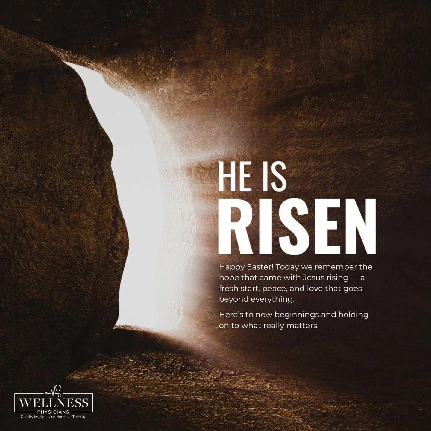 Happy Easter! Today we remember the hope that came with Jesus rising &mdash; a fresh start, peace, and love that goes beyond everything. 

Here&rsquo;s to new beginnings and holding on to what really matters.

#easter
