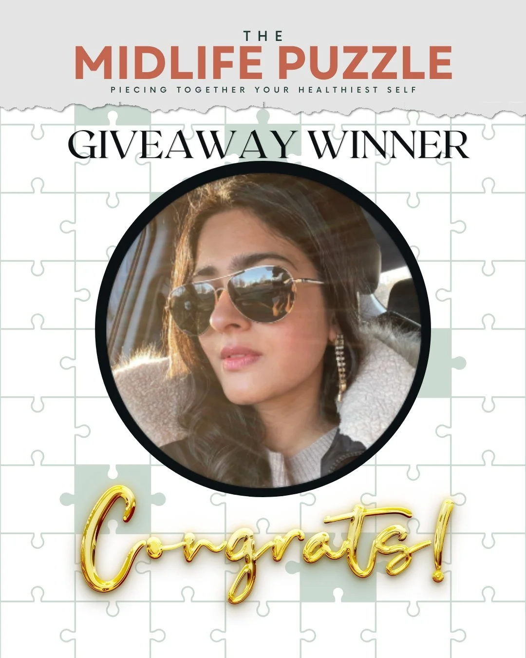 Congratulations to our lucky winner! Your puzzle piece is officially saved. ✨ We can't wait to welcome you to The Midlife Puzzle on May 9th &mdash; come ready to learn, connect, and leave with the whole picture of your health. See you at Stockyard Br
