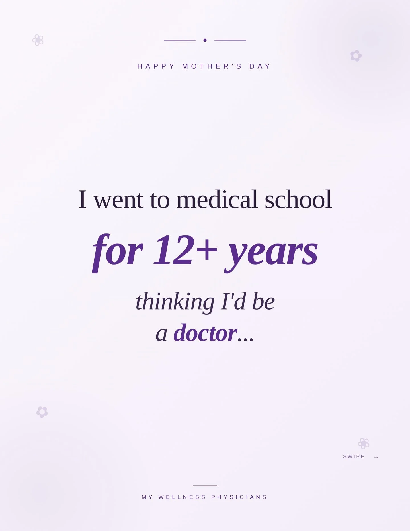12+ years of medical school. Two board certifications. A whole practice.

And somehow&hellip; &ldquo;Mom&rdquo; is still the most demanding job on my r&eacute;sum&eacute;. 🥼😂

Happy Mother&rsquo;s Day to every mama running the whole operation. We s