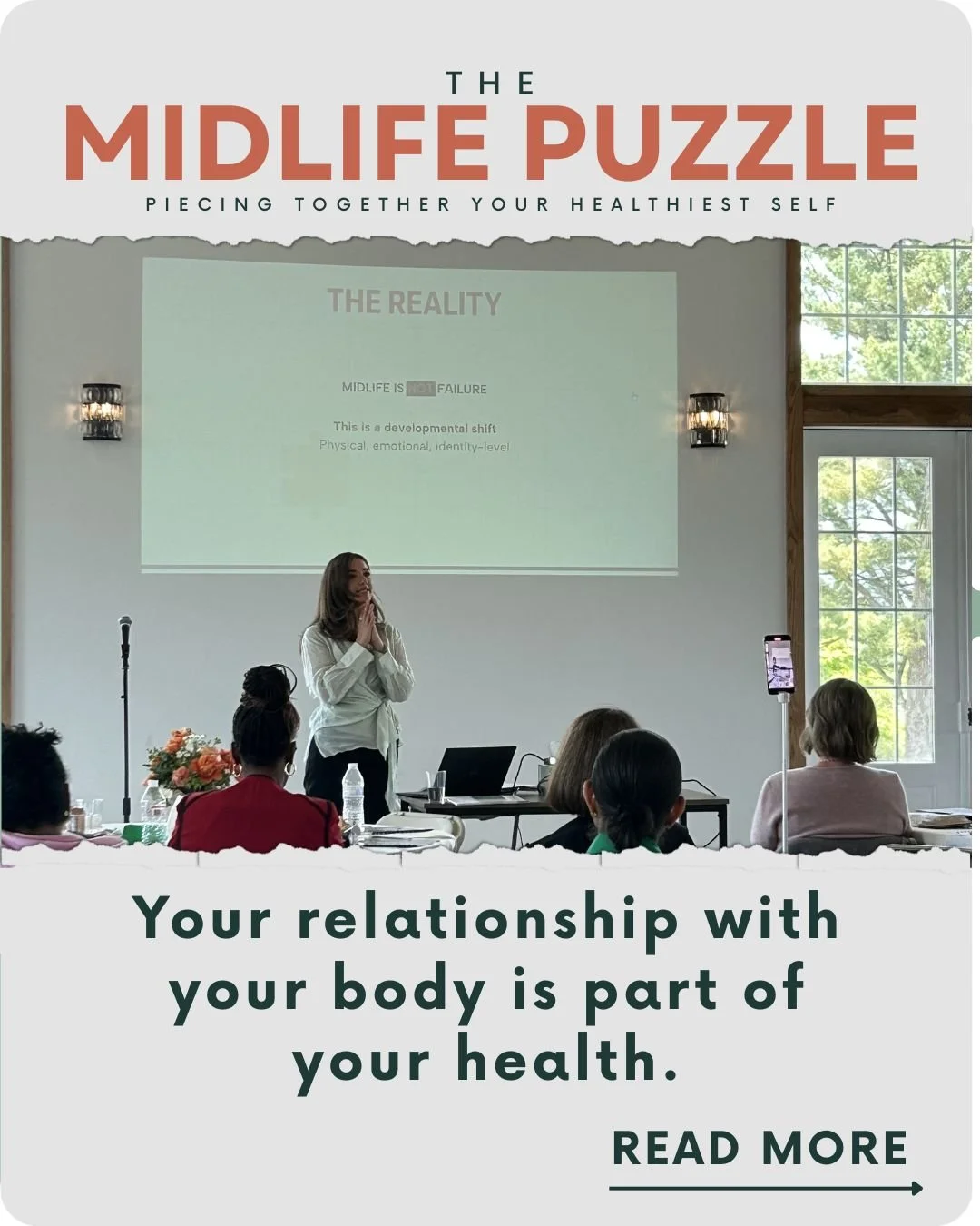 At some point, many of us started speaking about our bodies in ways we'd never speak to someone we love.

This week &mdash; and every week &mdash; that's worth examining.

At The Midlife Puzzle, Farah Alnajar, LPC, CCPT &mdash; a licensed therapist s