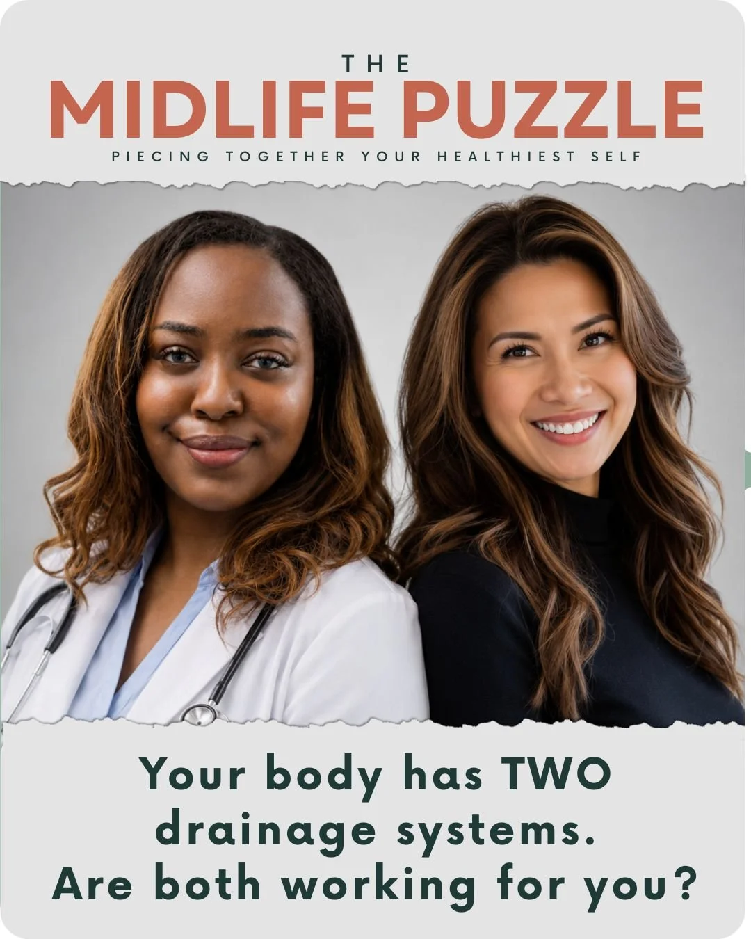 Puffy ankles. Heavy legs. That feeling of being waterlogged, even when you're drinking enough water.

Sound familiar? Your veins and your lymphatic system might be trying to tell you something.

At The Midlife Puzzle, Dr. Częstochowa Francois (vein s