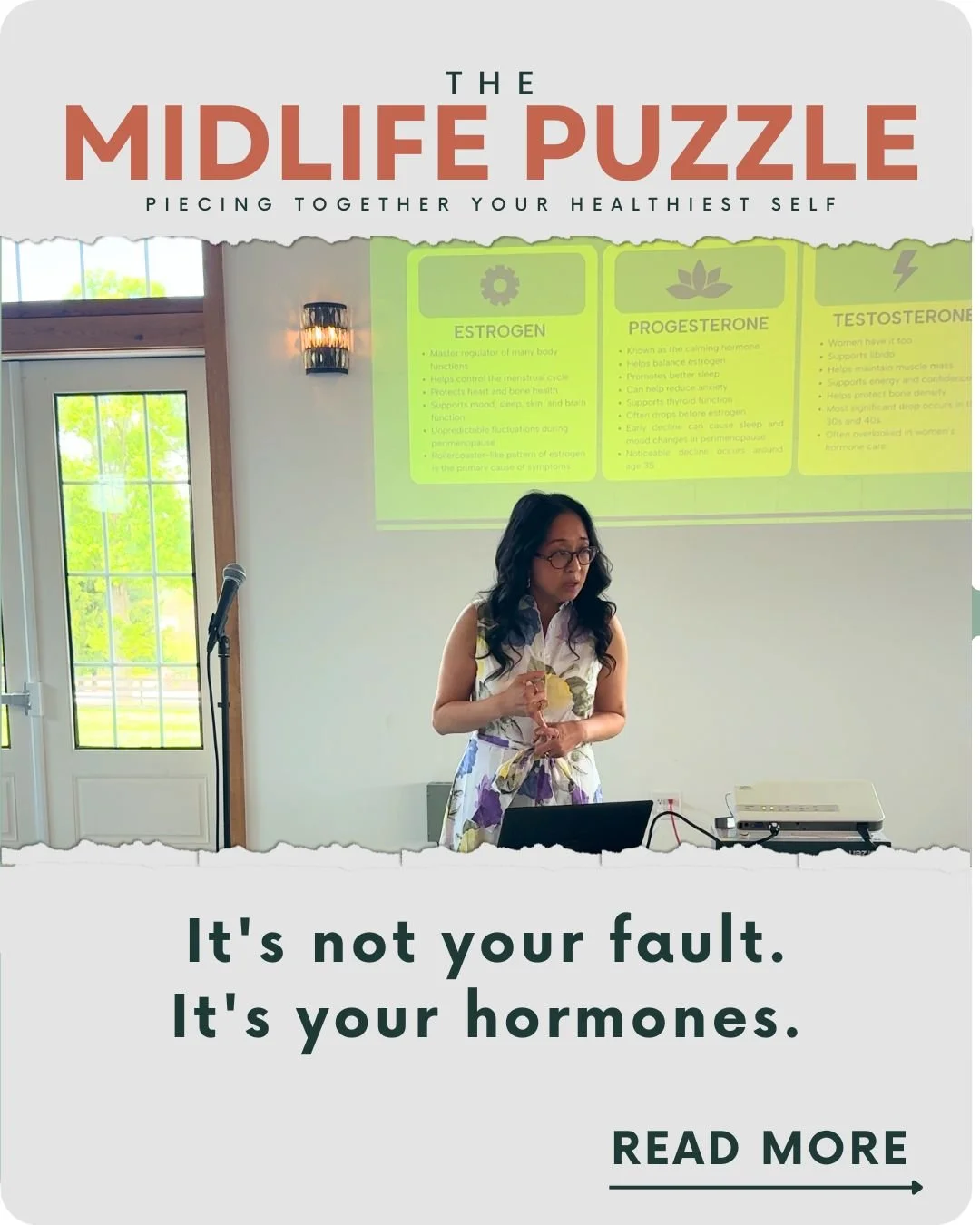 I'm going to be honest with you. 🤍

I am a double board-certified physician. A hormone specialist. I have spent years helping women navigate perimenopause and menopause, understanding the labs, the physiology, the treatment options.

And I am in per