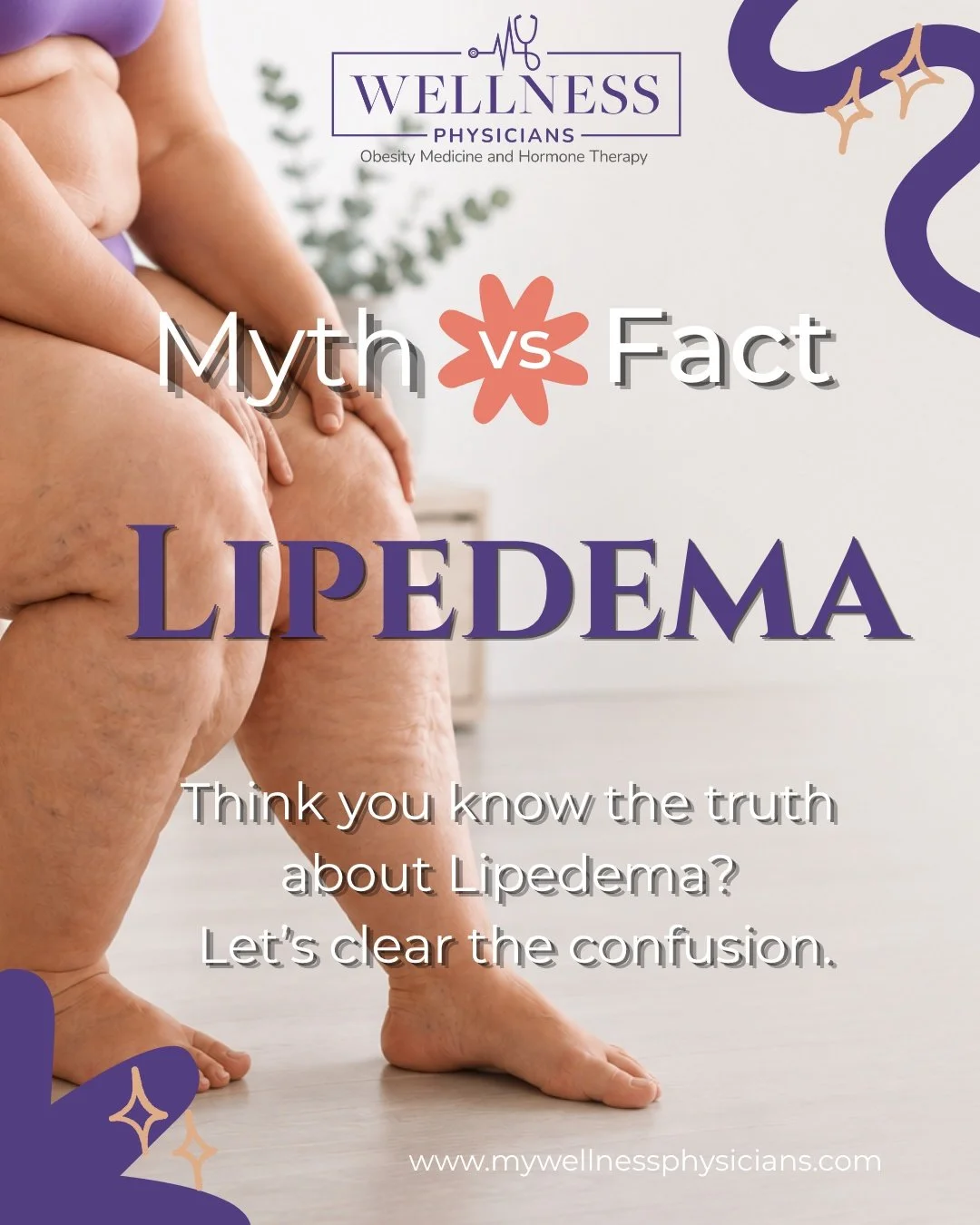 There's a lot of outdated information floating around about Lipedema, and it can genuinely delay people from getting the right care. Here are a few more myths we hear often, and the facts that set the record straight. If any of these surprised you, s