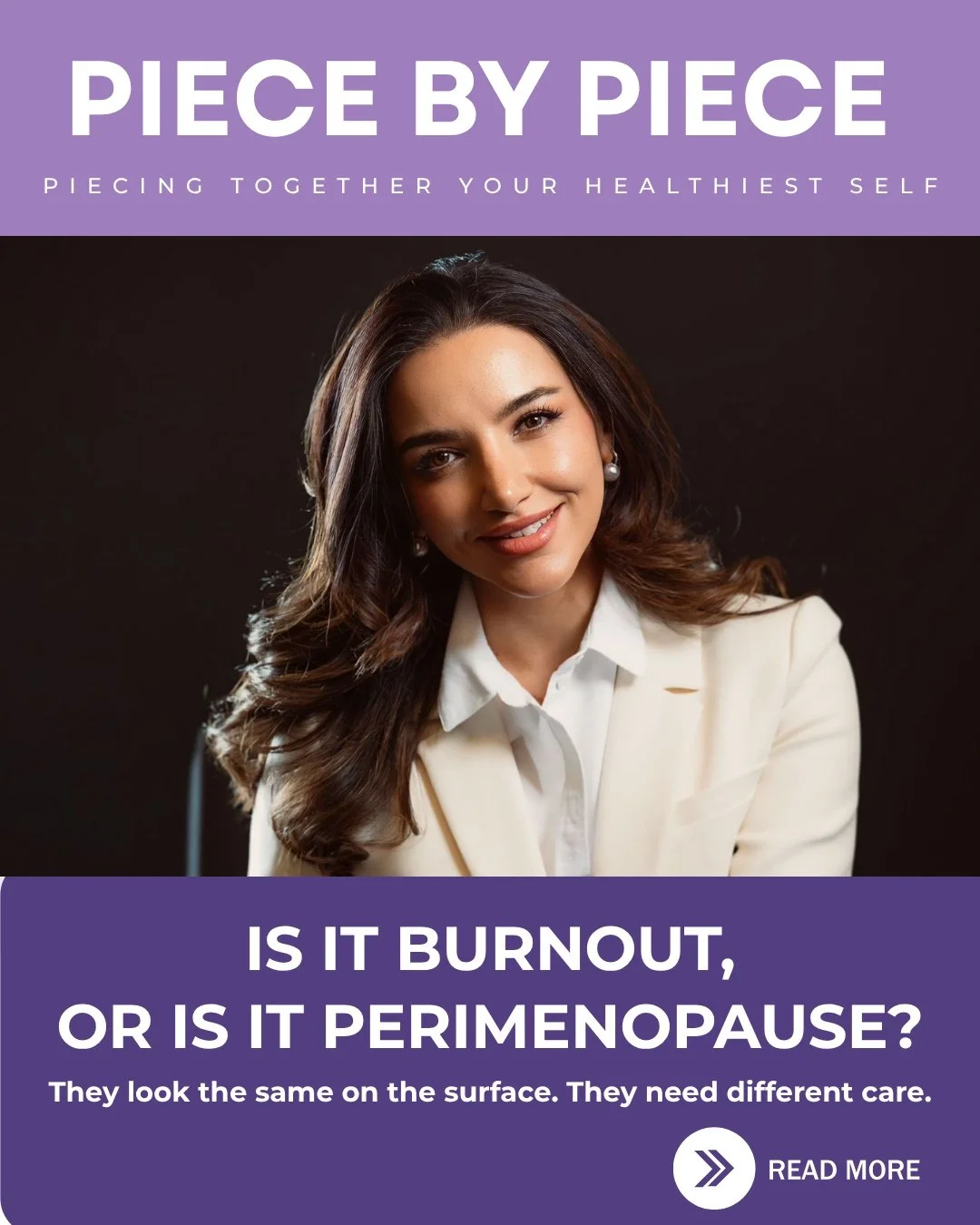Exhausted, foggy, snapping at the people you love&hellip; and told it's "just stress" or "just your age"? 🧩

Burnout and perimenopause can look exactly the same on the surface. But one is a stress system running on empty, and the