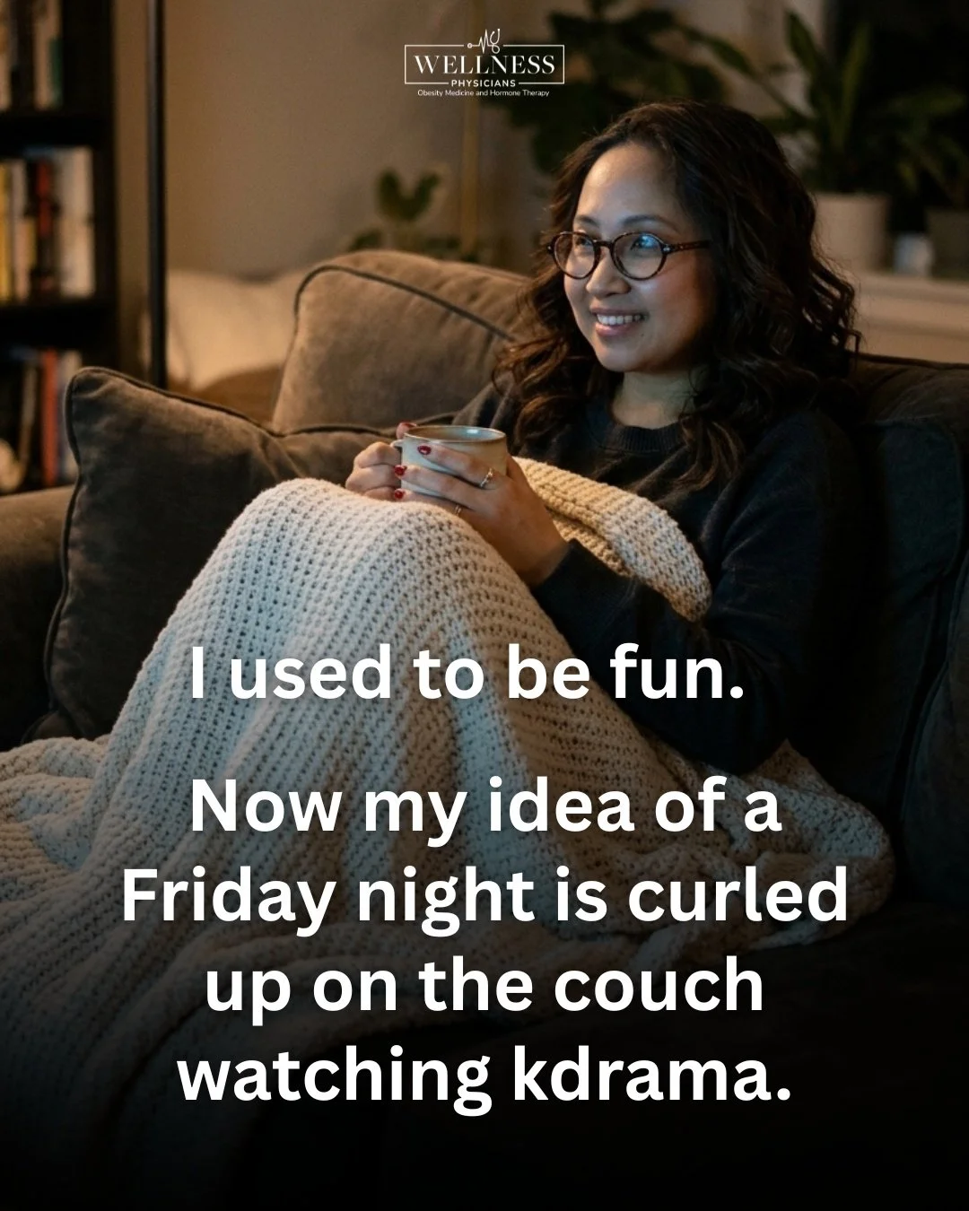 I used to be fun. 🎉
Now I&rsquo;m differently fun. 😌

Somewhere along the way, my idea of a good time changed:

🥣 I read nutrition labels to make sure I&rsquo;m getting enough protein and fiber
😴 I protect my 8 hours of sleep like it&rsquo;s a pr