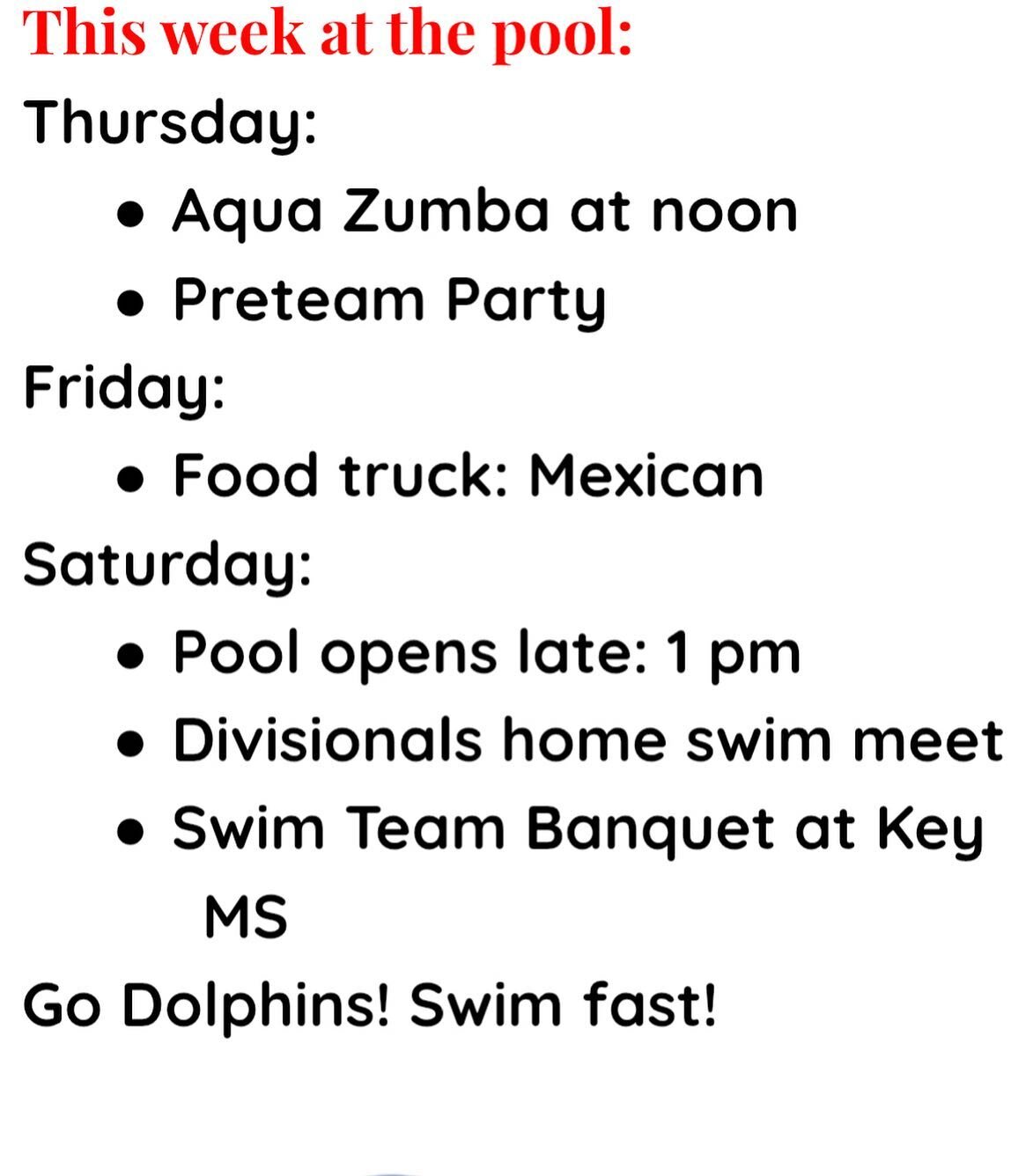 This week at the pool #whscpool