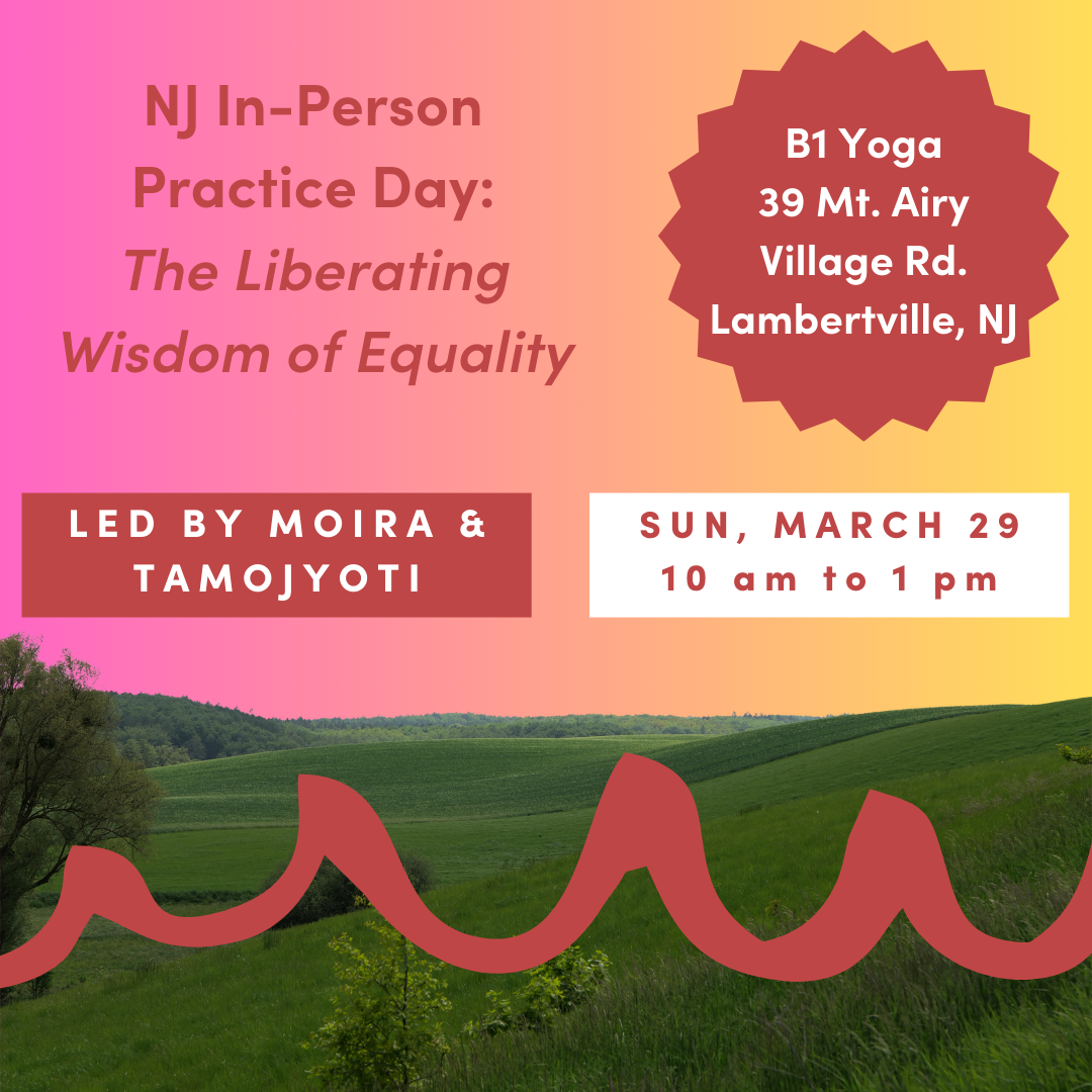 NJ In-Person Practice Day: The Liberating Wisdom of Equality