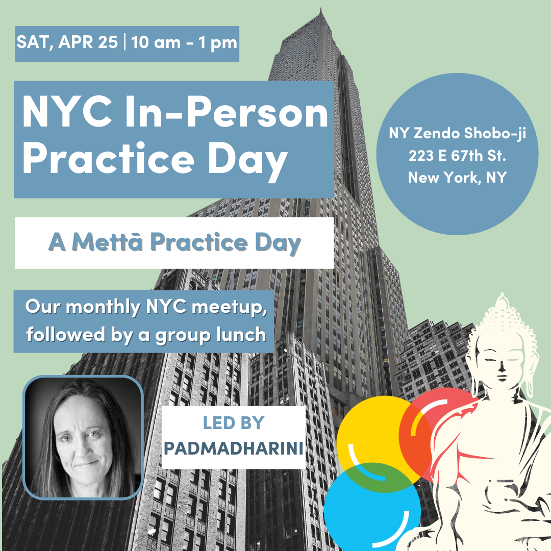 NYC In-Person Practice Day: The Heart that Can Hold — A Mettā Practice Day
