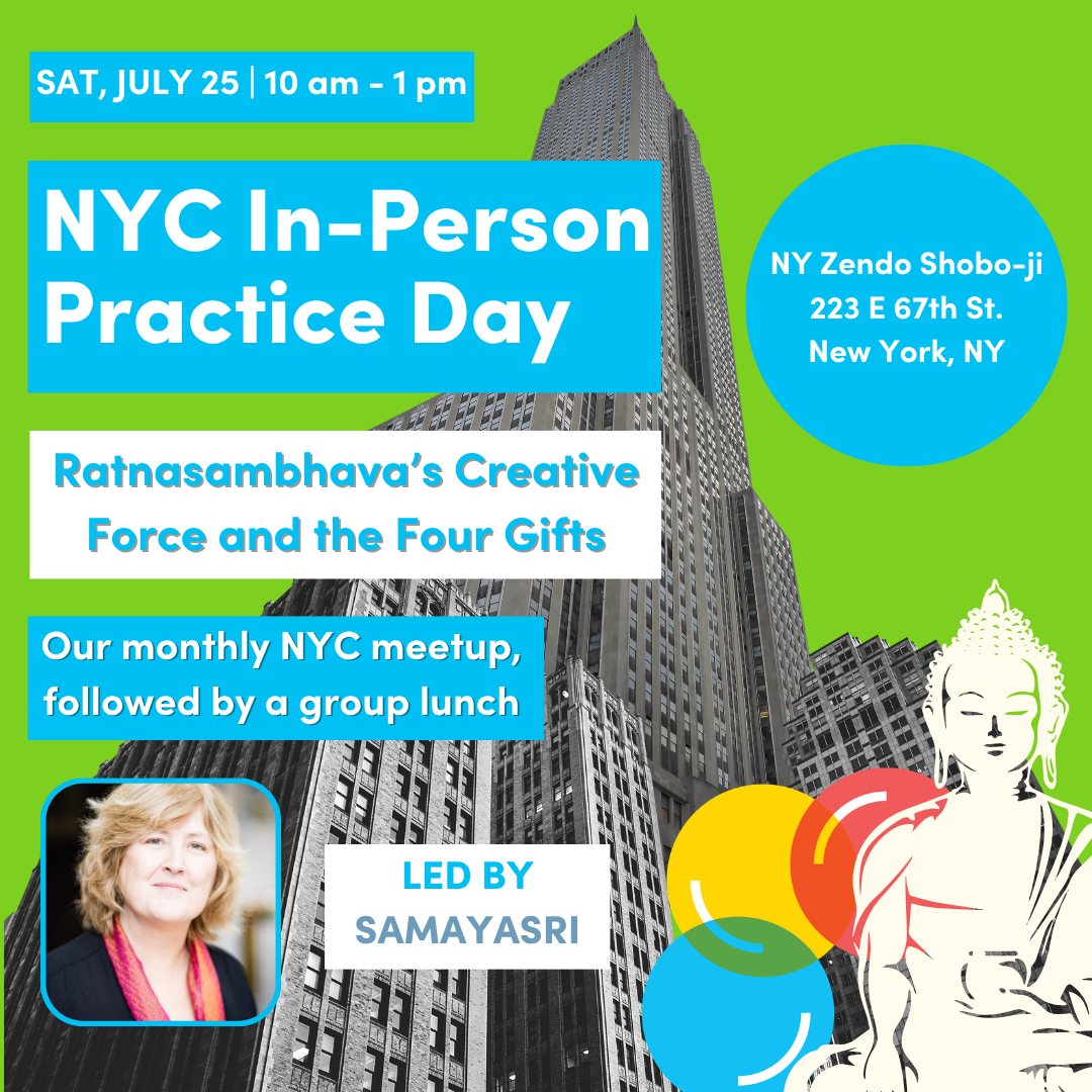 NYC In-Person Practice Day: Ratnasambhava’s Creative Force and the Four Gifts
