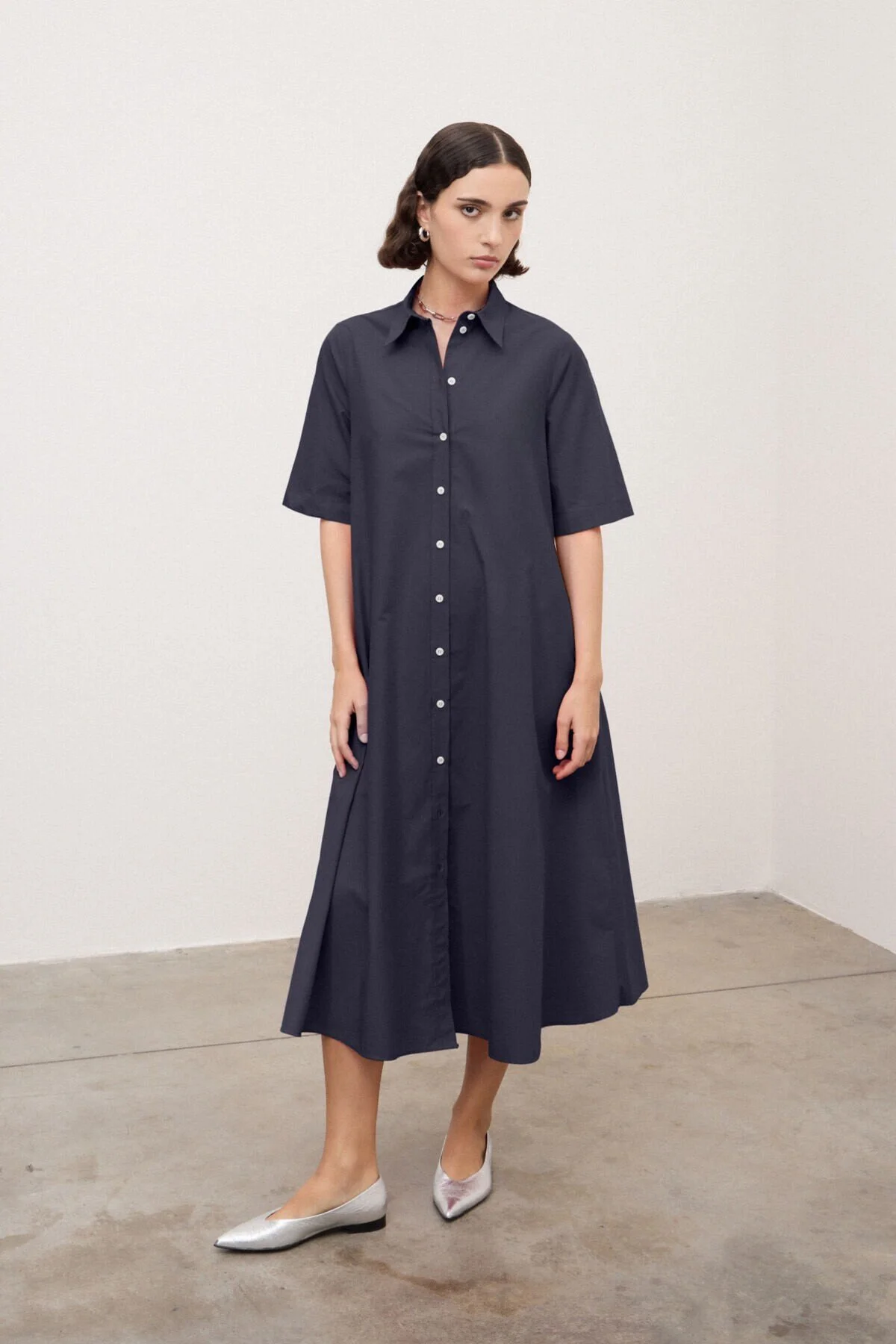 Poplin Shirt Dress