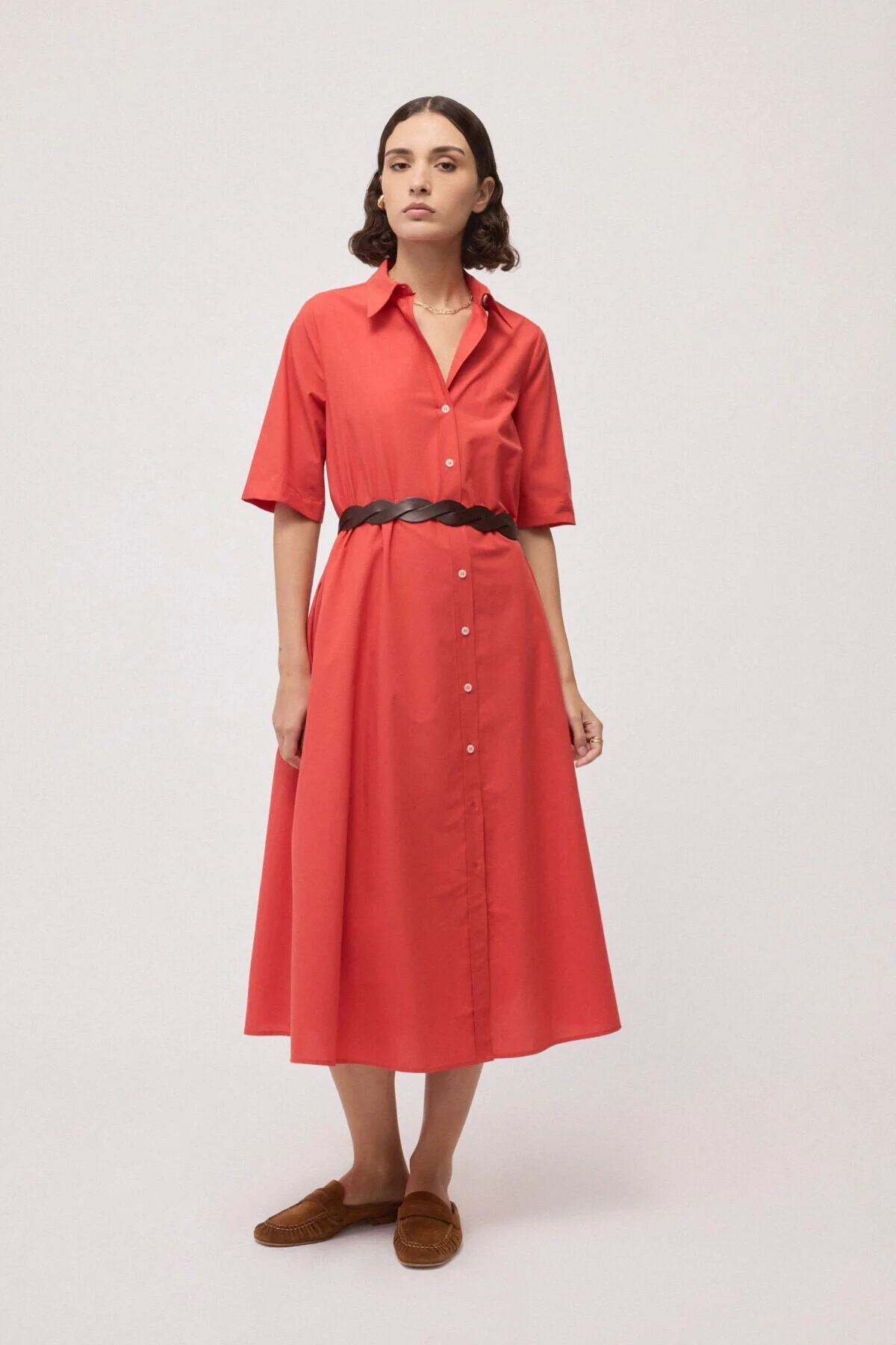 Poplin Shirt Dress