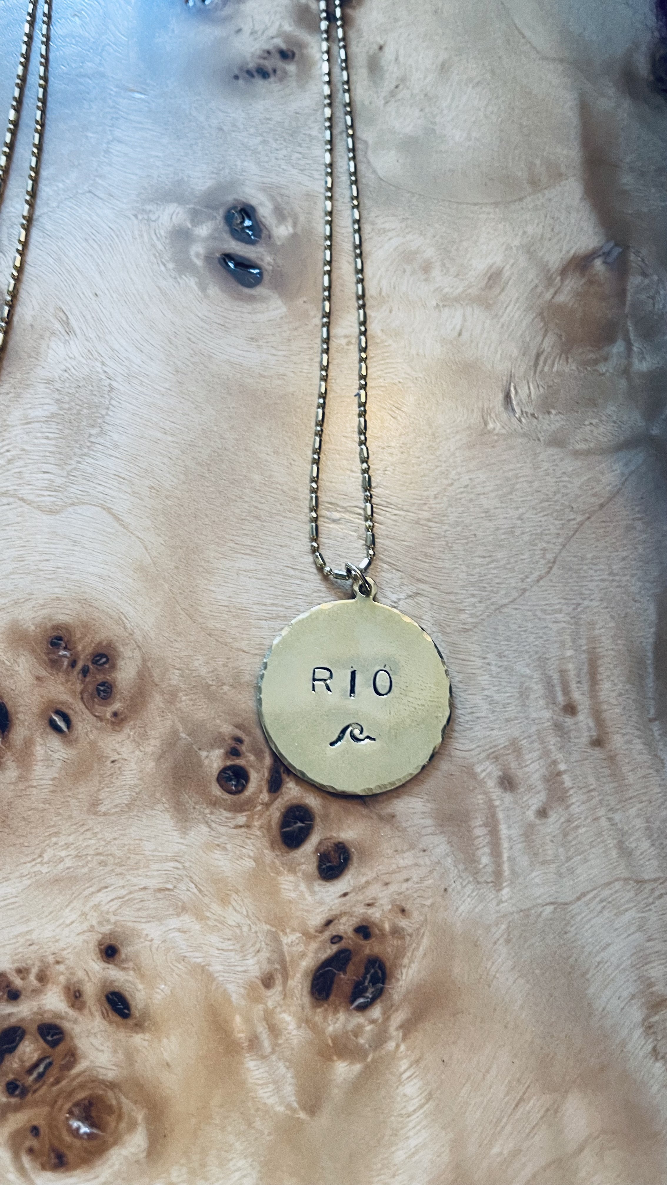 Brass Rio Medallion