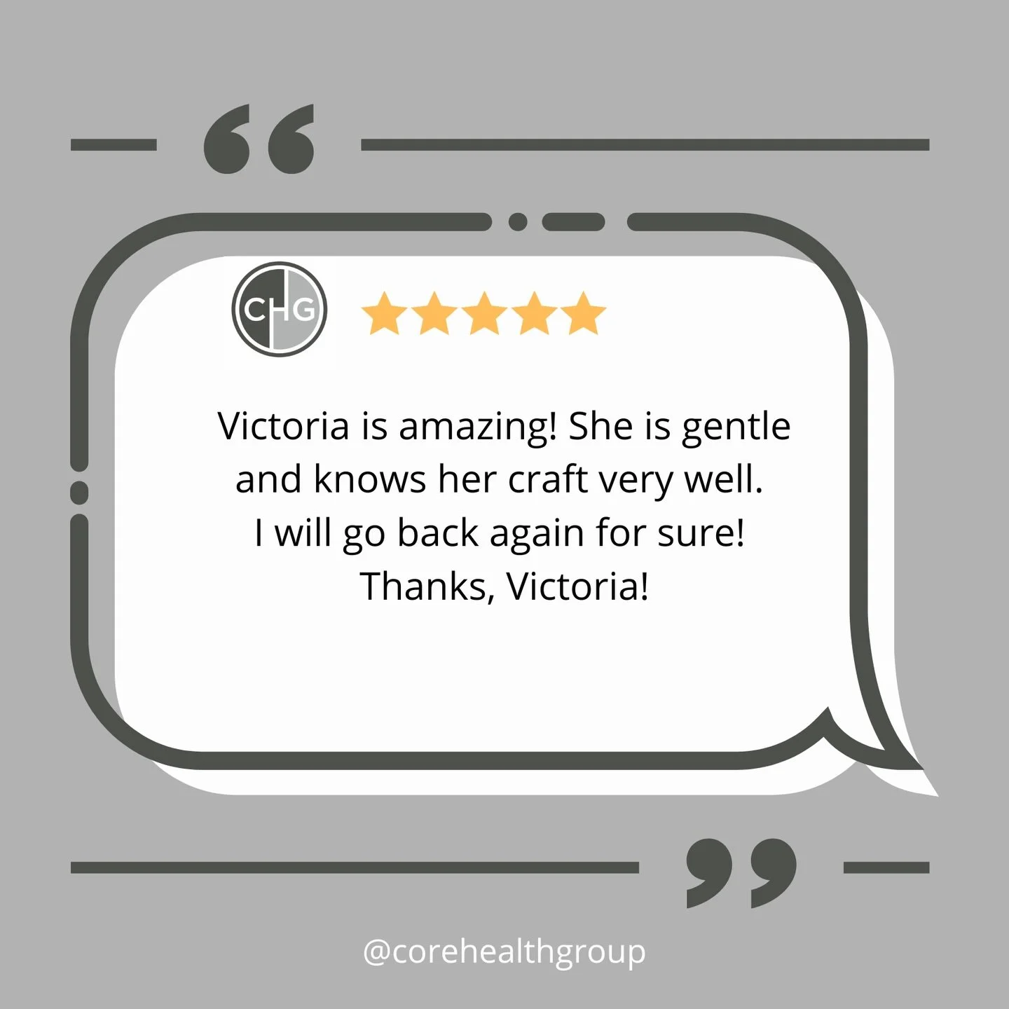 Nothing beats a quality massage 💆

We love reading about your CHG experiences 🫶 

Visit the link in bio to leave a Google review 📲

.
.
.

#saintjohn #uptownsj #wellness #massagetherapy #massage