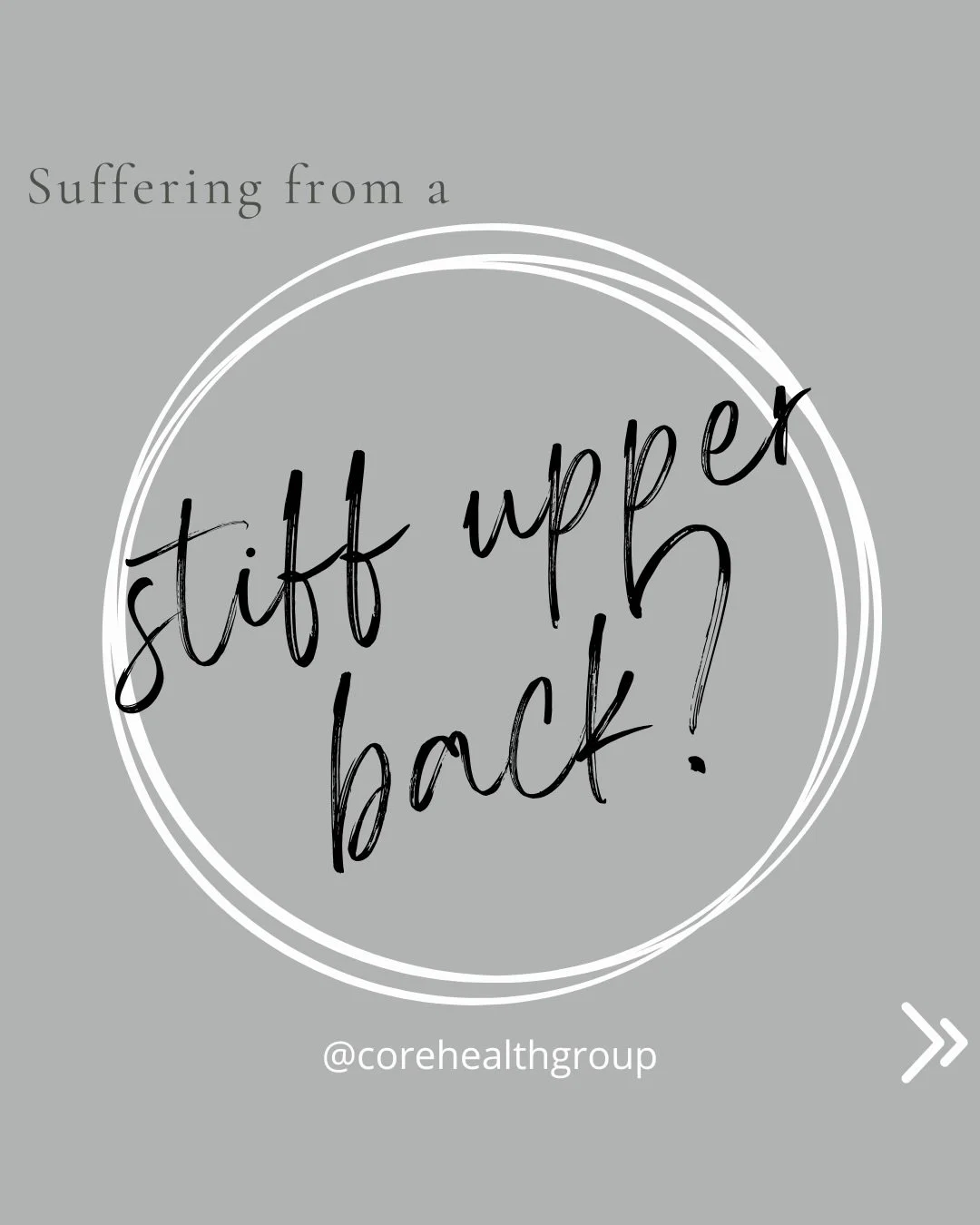 Do you suffer from tightness or stiffness in your upper back? 

Give these thoracic mobility exercises a try to loosen yourself up! 🙆🏻

1) Cat-camel
2) Thoracic rotations + thread the needle
3) Thoracic extensions

All of these exercises should be 