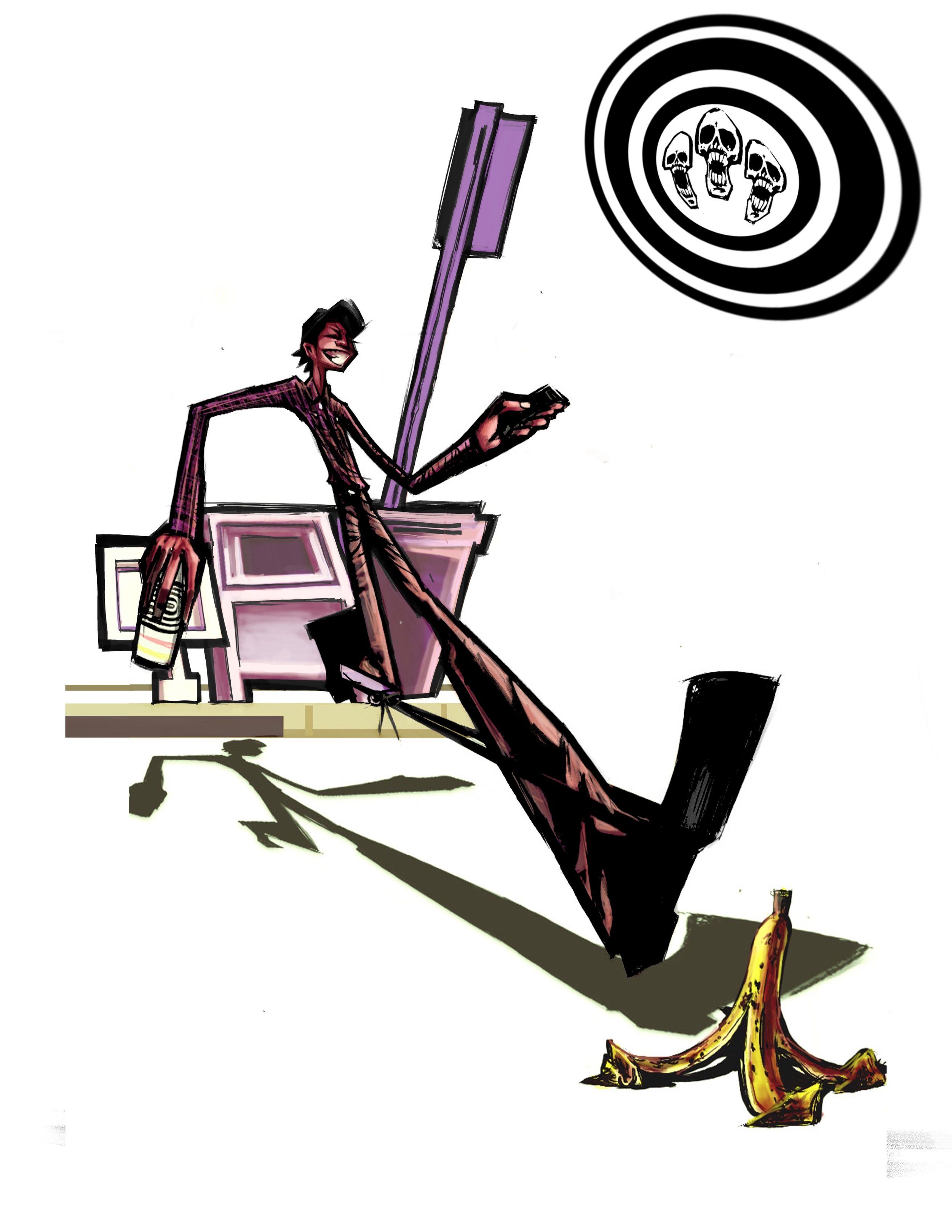 Seven Deadly Sins (Pride) conceptual illustration