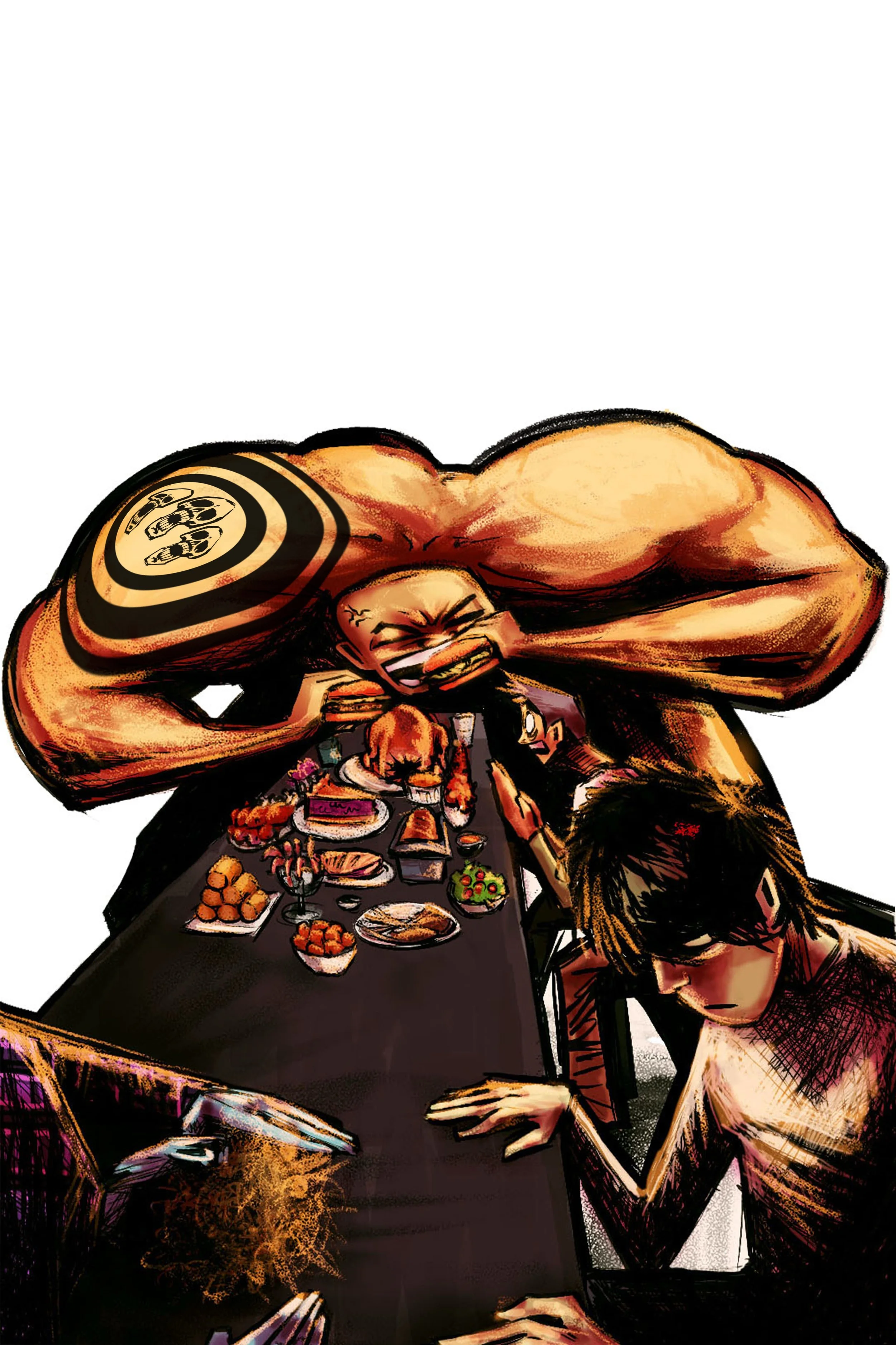 Seven Deadly Sins (Gluttony) conceptual illustration