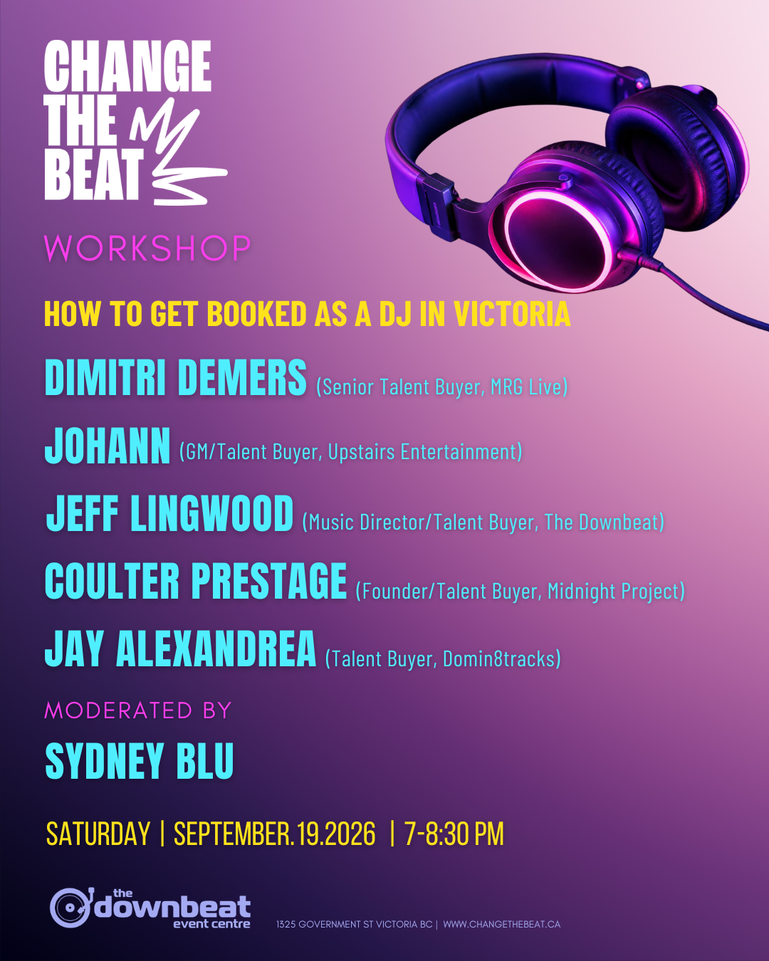 CTB Workshop &amp; Panel | How to Get Signed as a DJ in Victoria | Sydney Blu, Dimitri Demers, Johann, Jeff Lingwood, Coulter Prestage + Jay Alexandrea