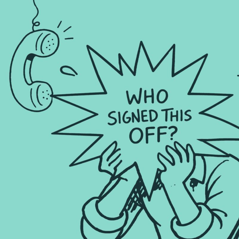 WHO SIGNED THIS OFF: MARCH EDITION