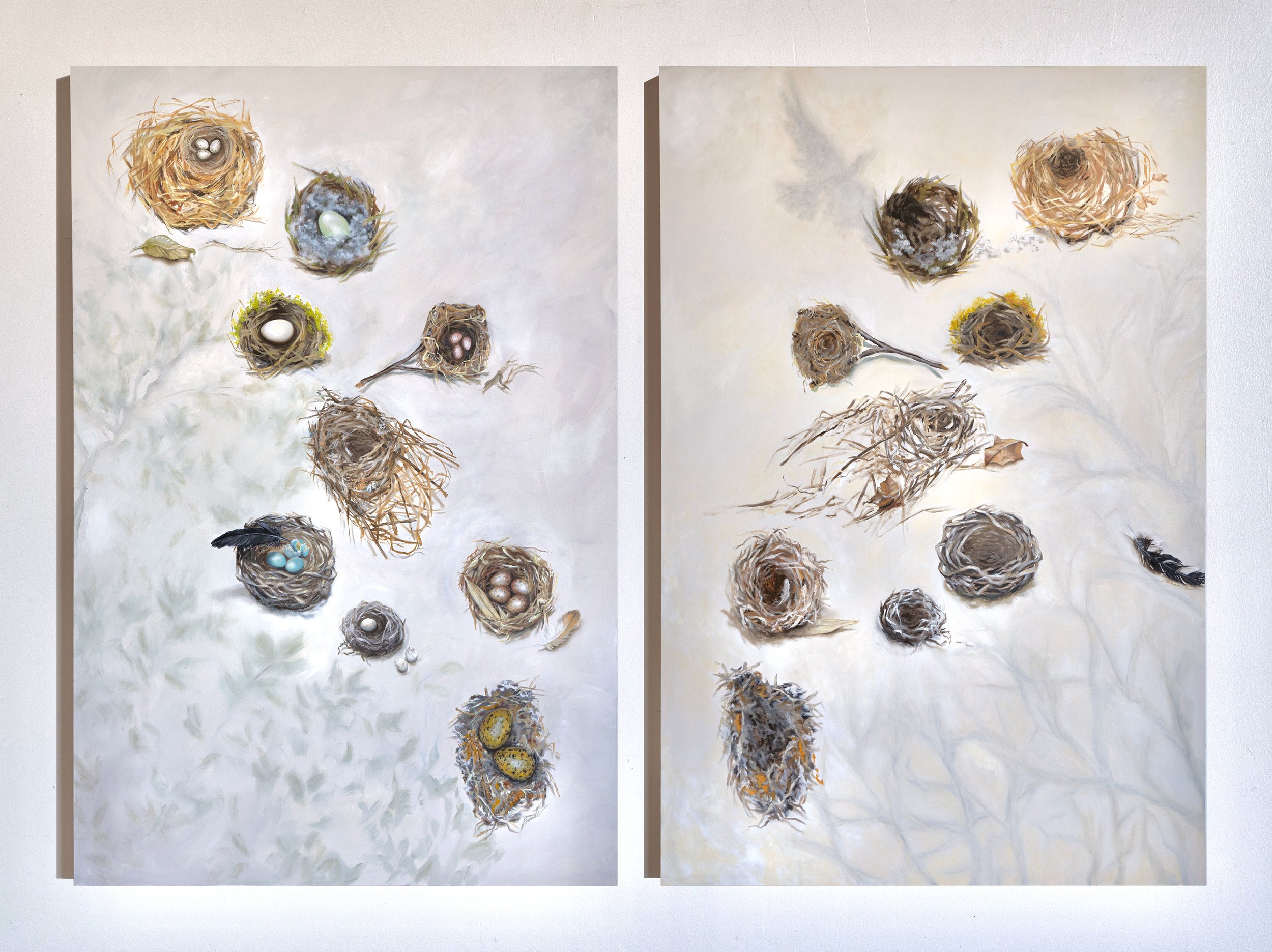 Stronger Together, 72" x 96" Diptych, Oil on canvas
