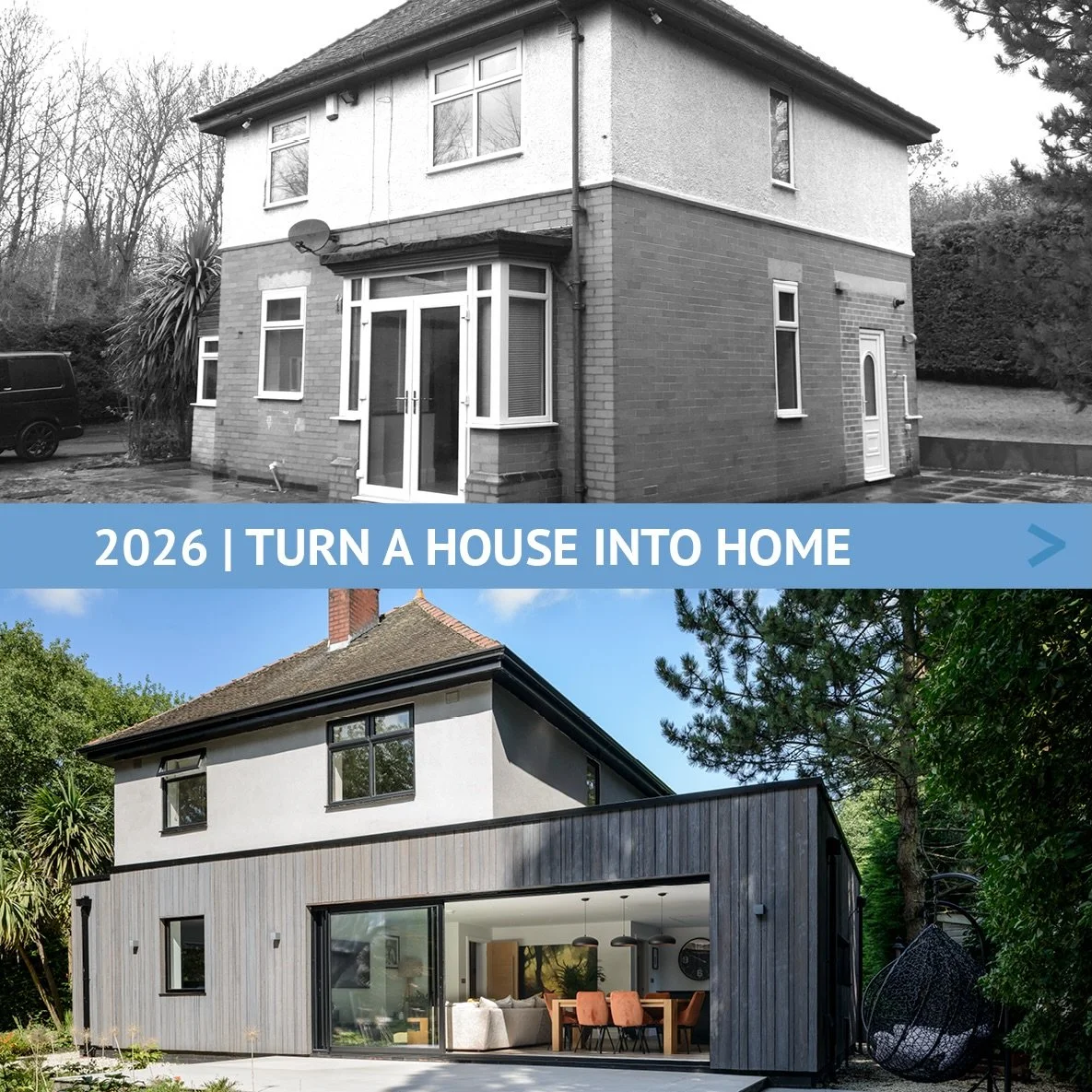 BEFORE &amp; AFTER | THE SANCTUARY

This 1950s home in Sheffield&rsquo;s Green Belt has been quietly transformed into a modern, light-filled sanctuary.

Through a collaborative approach between client and designers, the layout was reworked, natural l