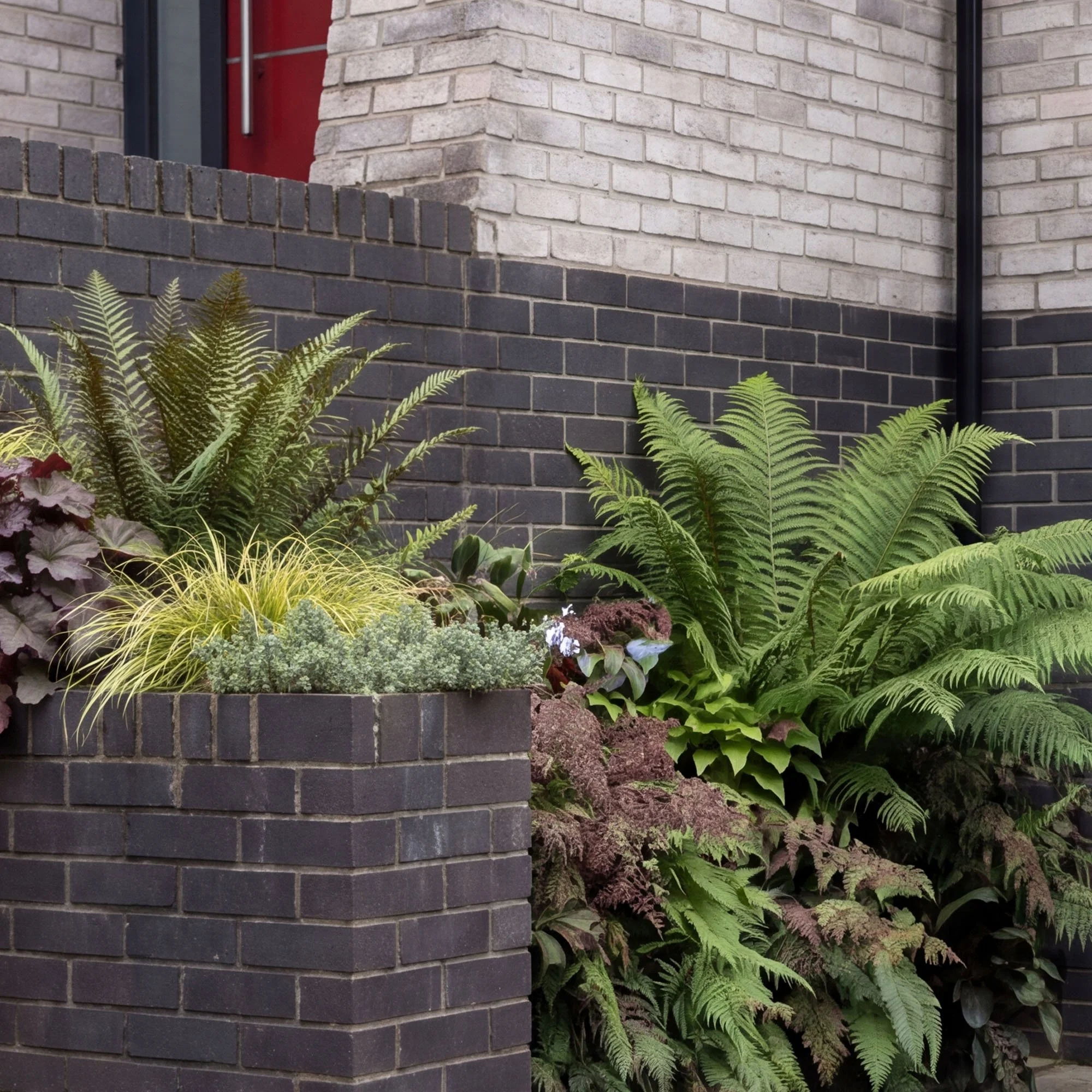 brick planters