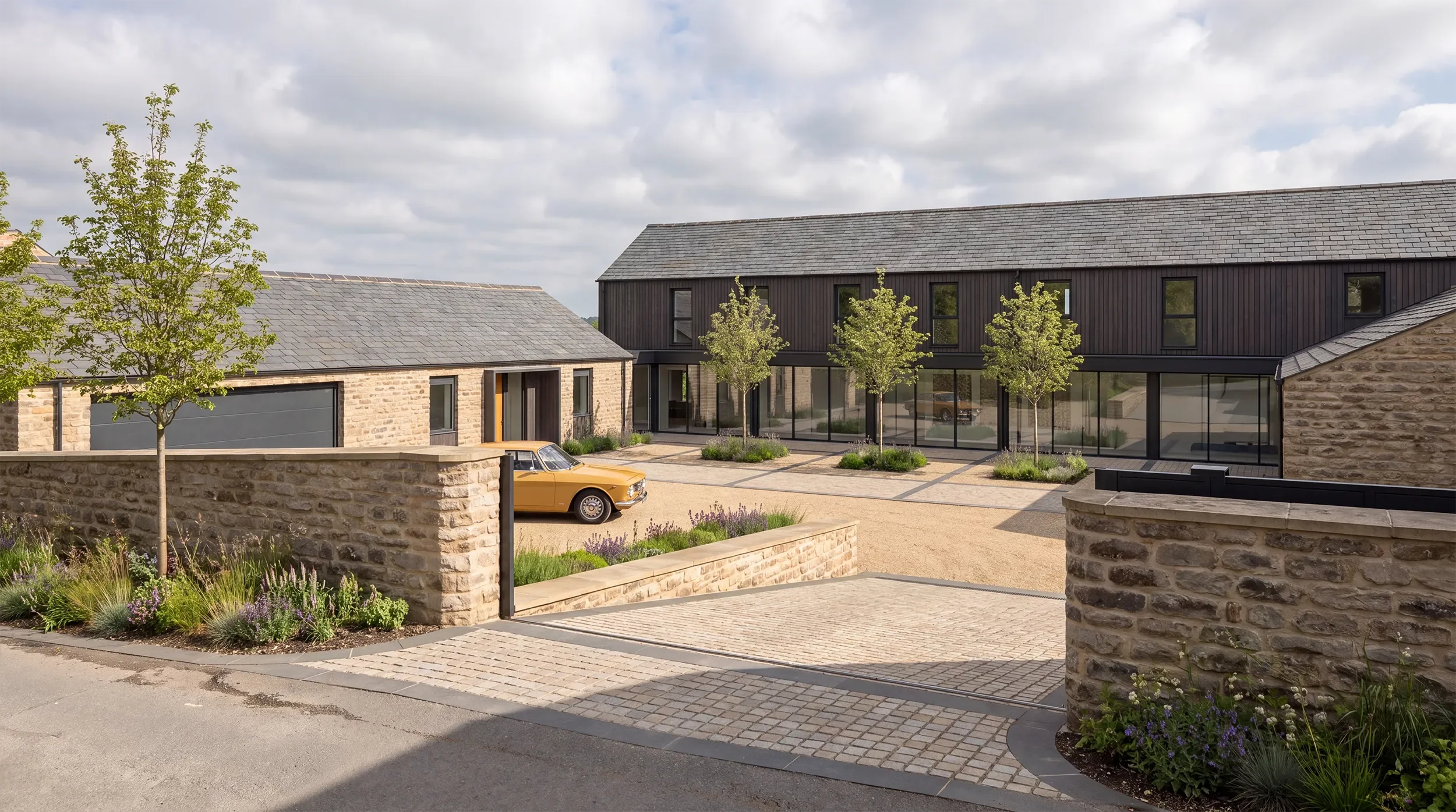 New Build House Derbyshire: Meadow Bank Ramp View