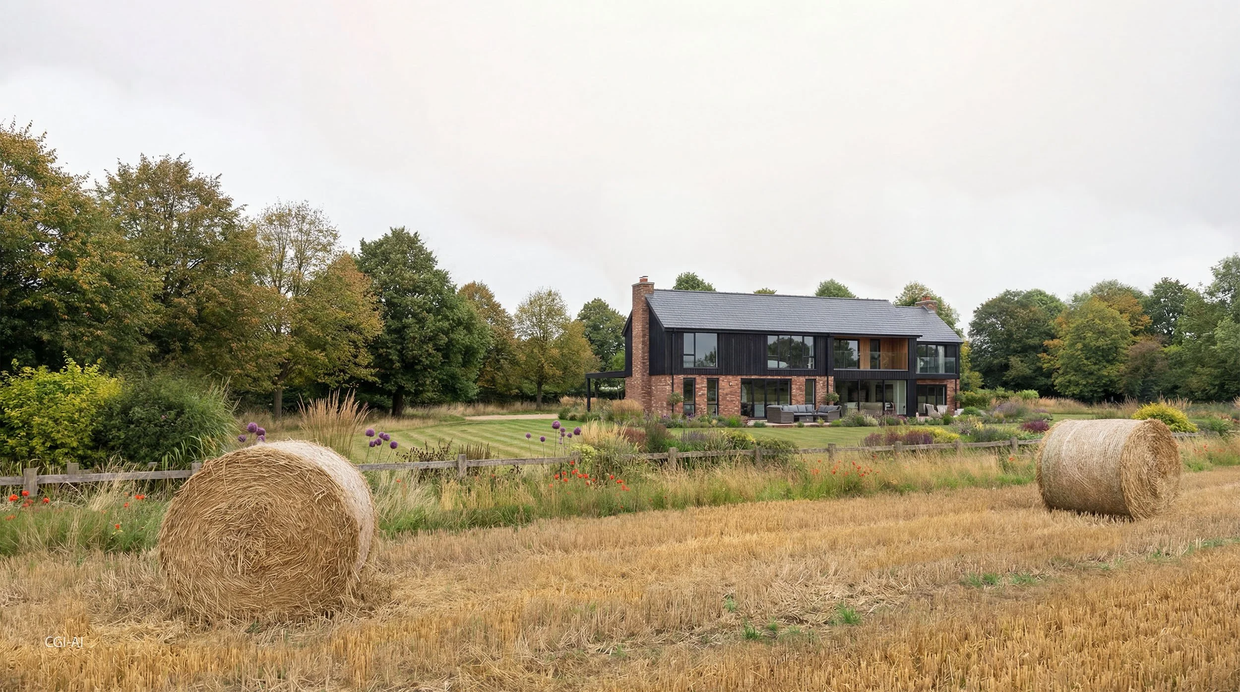 Rear View: The Lodge, House Extension, Nottinghamshire