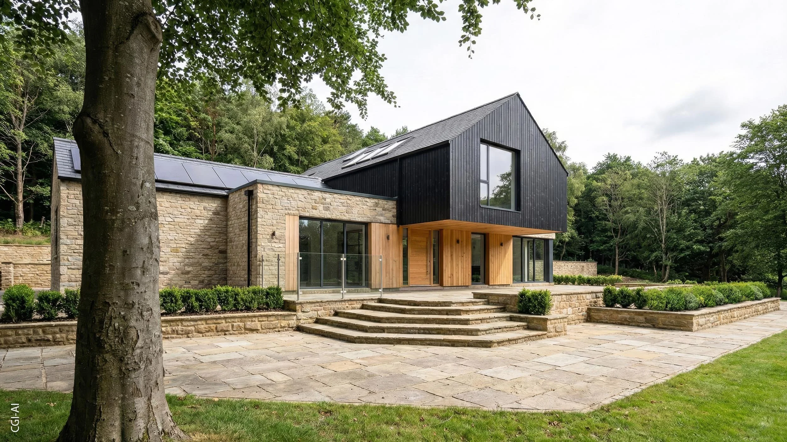 Brightman Clarke Architects Ltd — Architect Design House New Build, Woodlands, Derbyshire