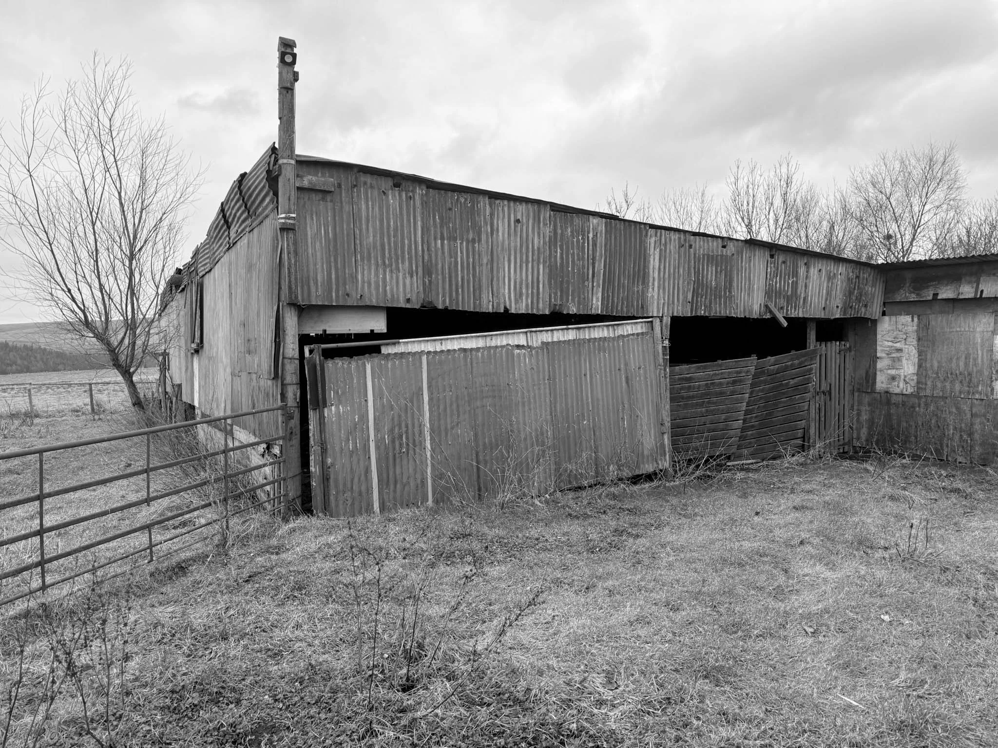 Langsett View Site Before the derelict barns