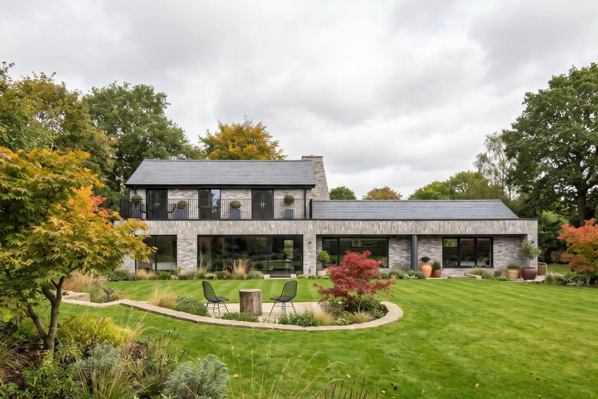 Reconfigured living spaces open onto the garden and its established planting